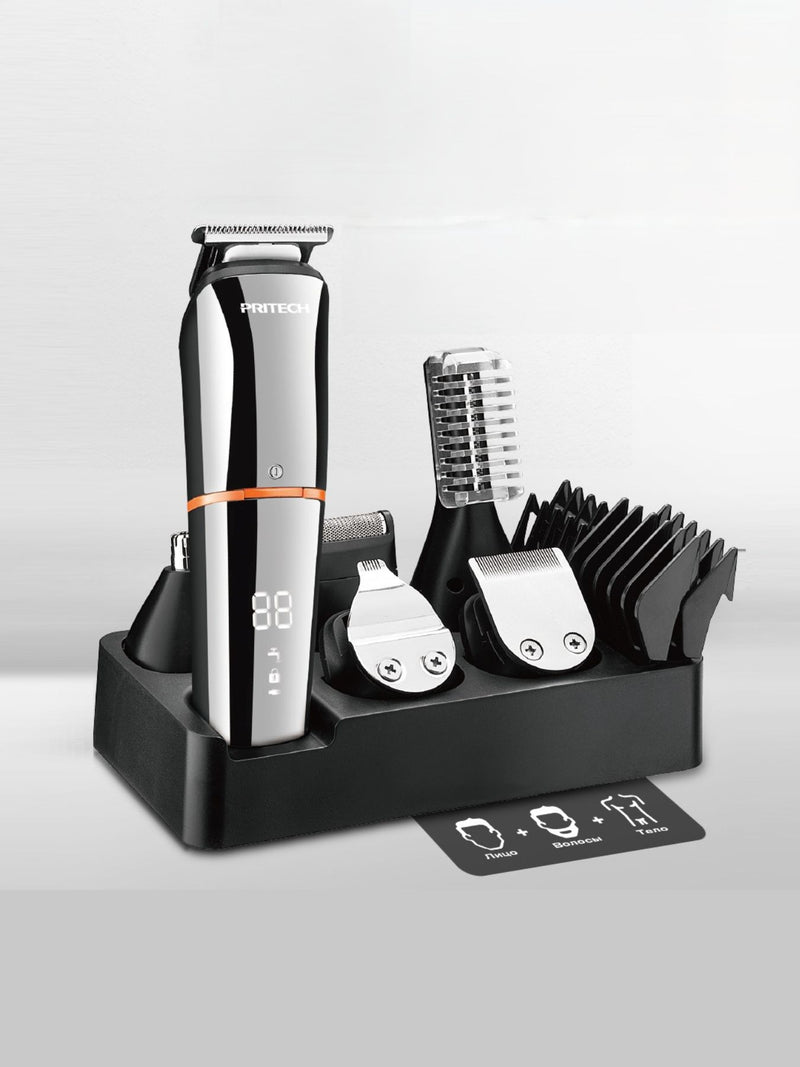 Rechargeable cordless hair clipper silver