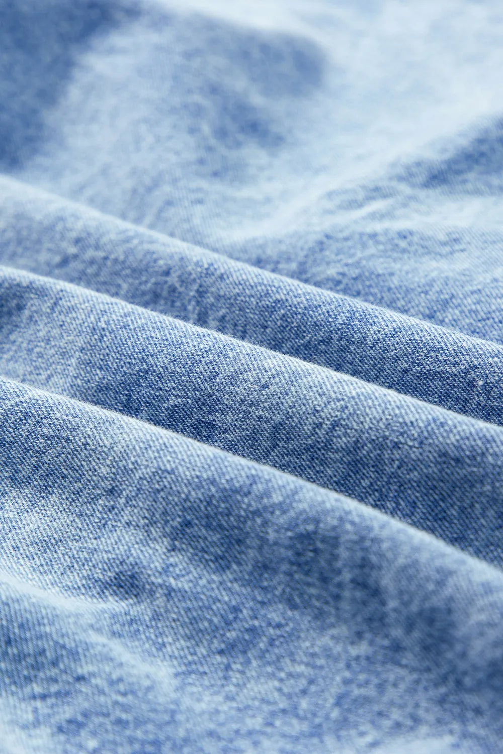 Oversized Button Down Denim Shirt Dress - Fashorio