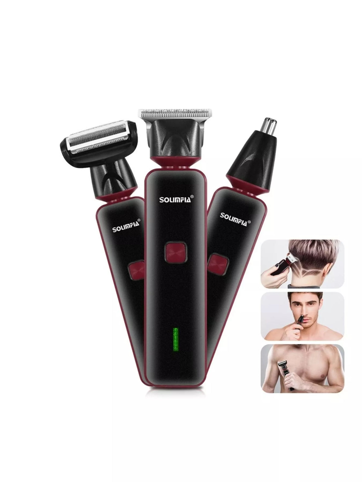 Clipper trimming hair detail