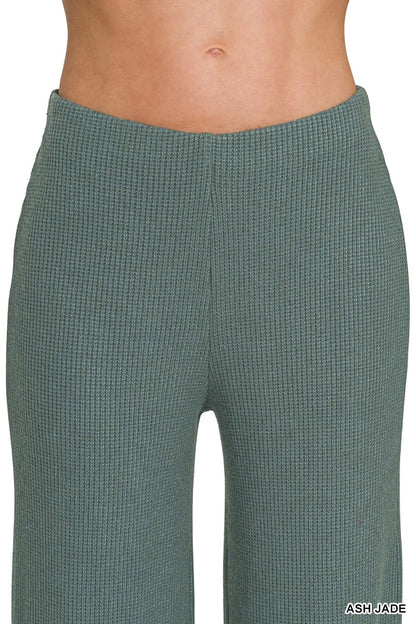 Zenana Mock Neck Top and Pants Sweater Set - Fashorio