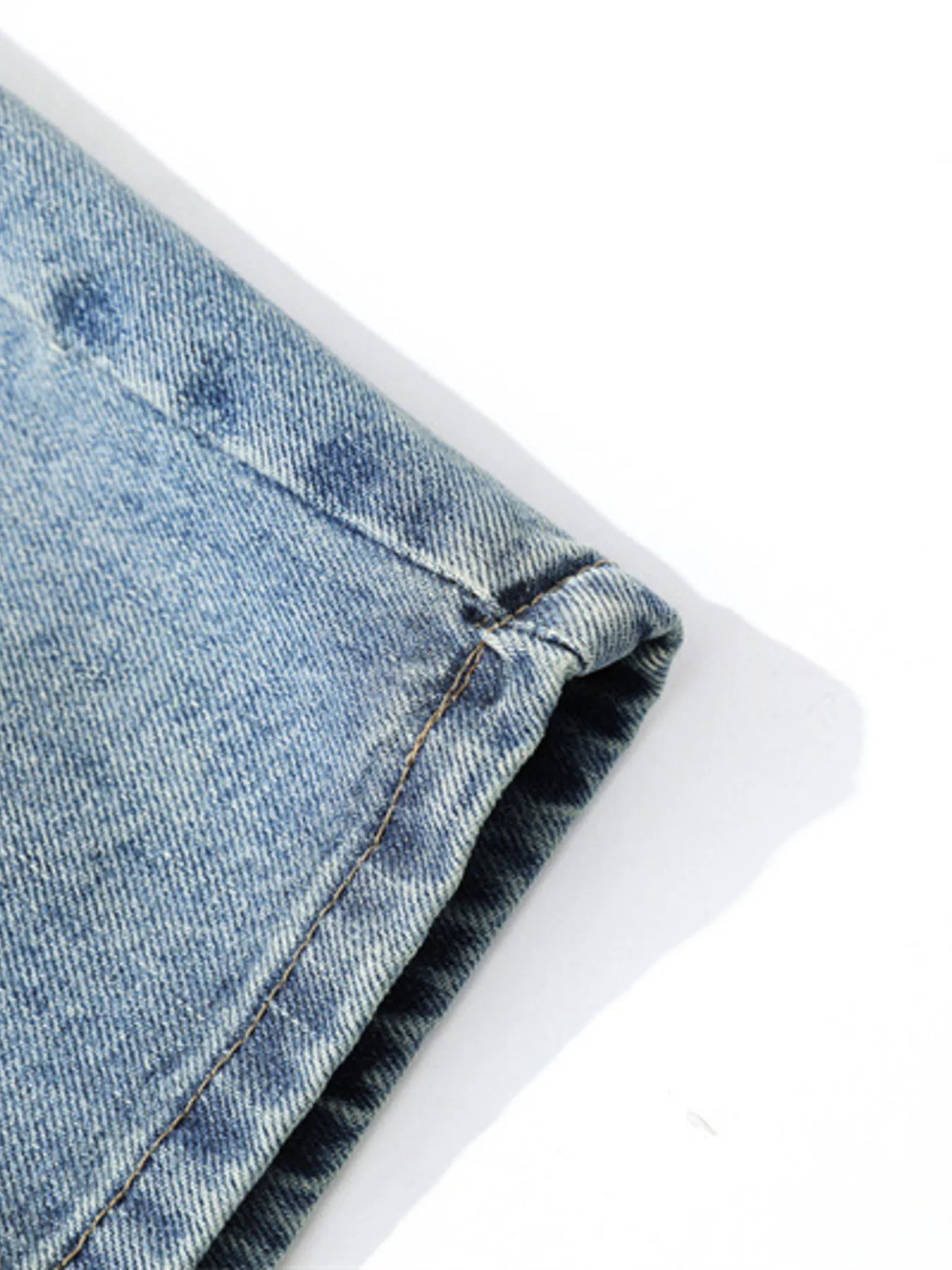 Men's Washed Wide Leg Denim Shorts - Fashorio