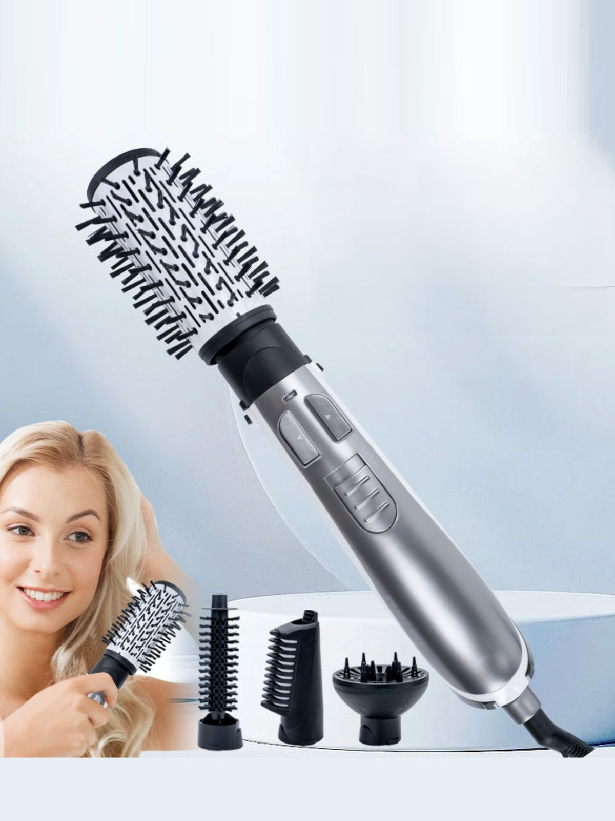 Hot air brush attachments close up
