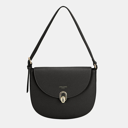 David Jones Metal Buckle Shoulder Bag Black One Size - Fashorio