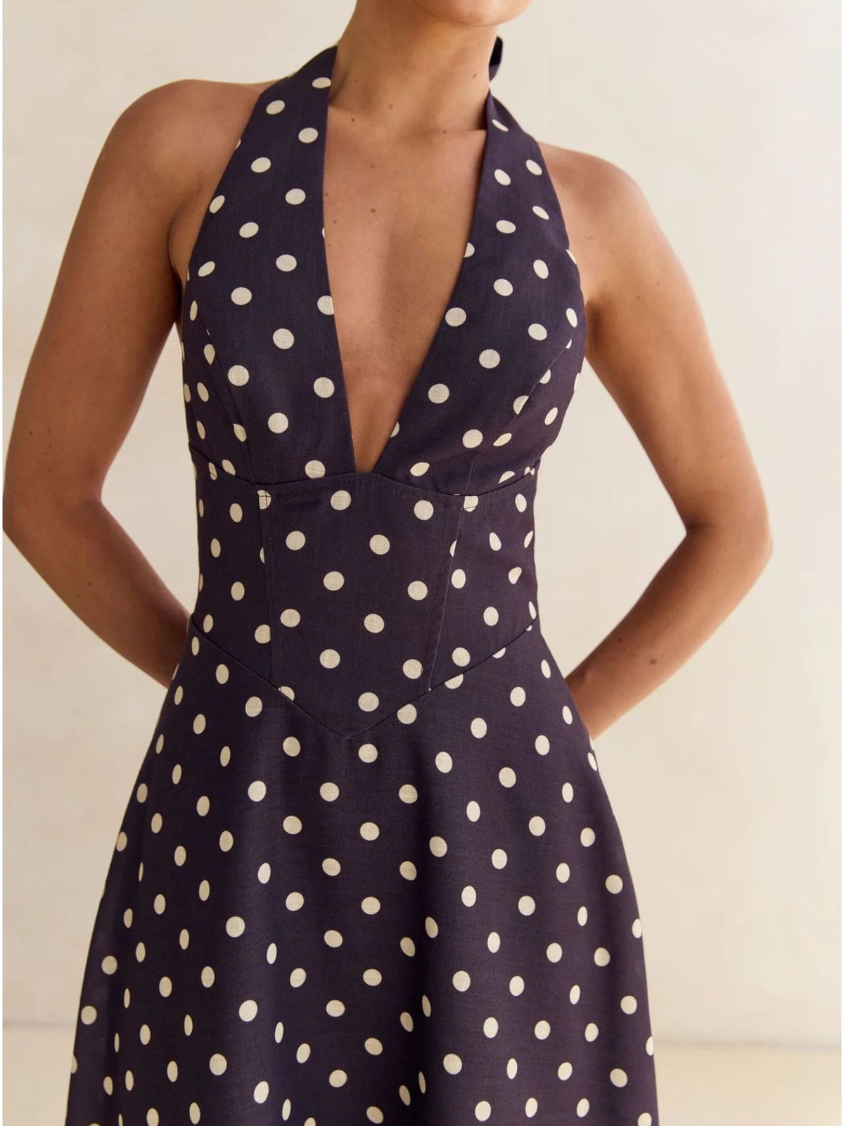 Floral halter neck maxi dress view 27
