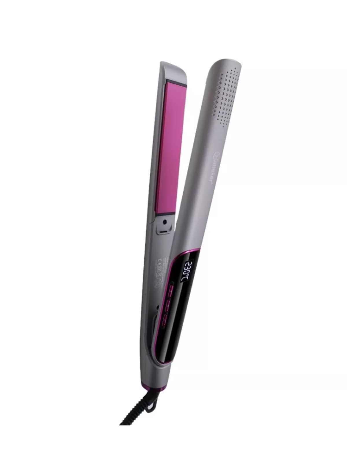 Straightener creating soft curls