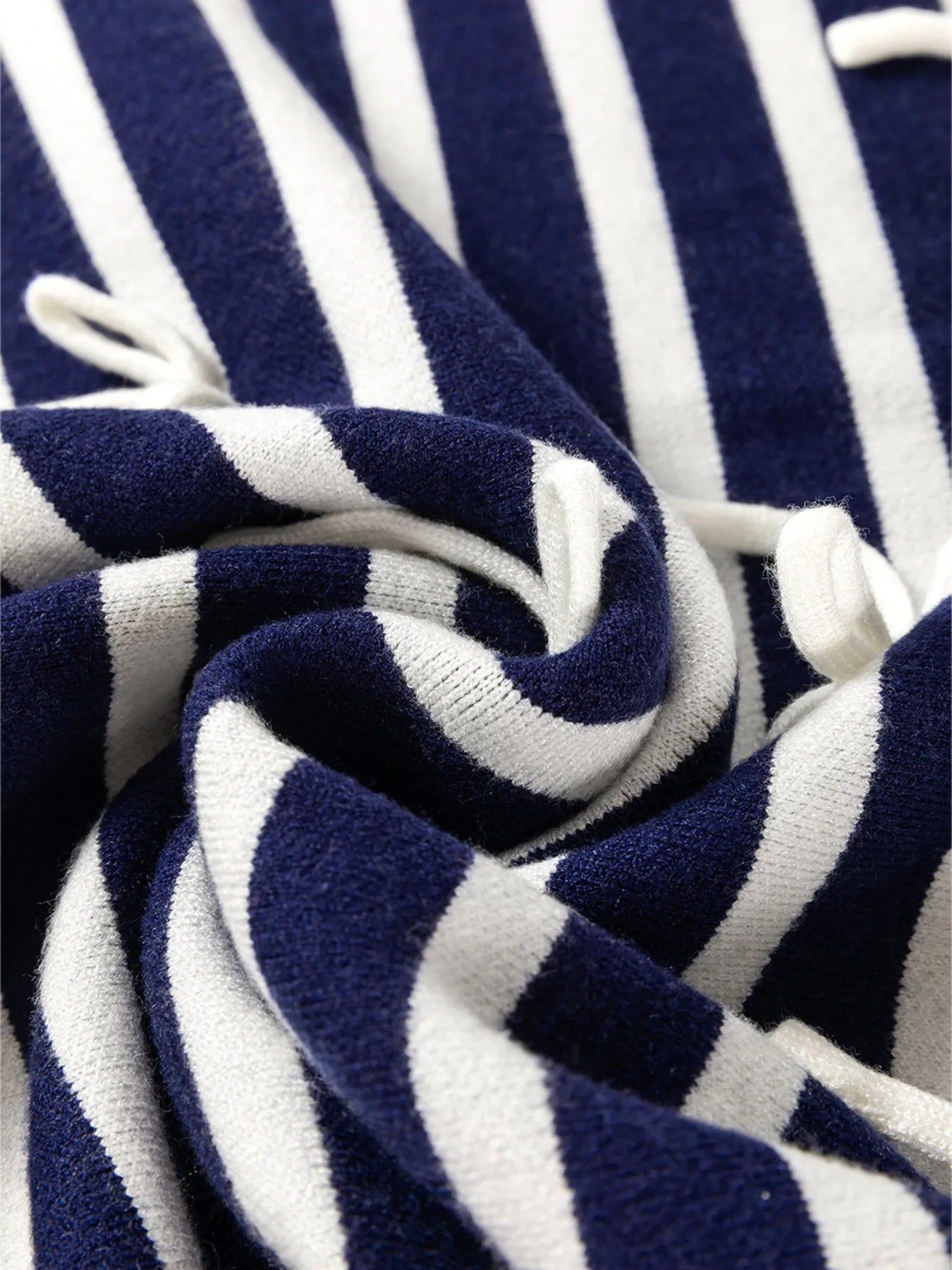 Stripe Knitted Bow Decor Sweater Vest - Fashorio