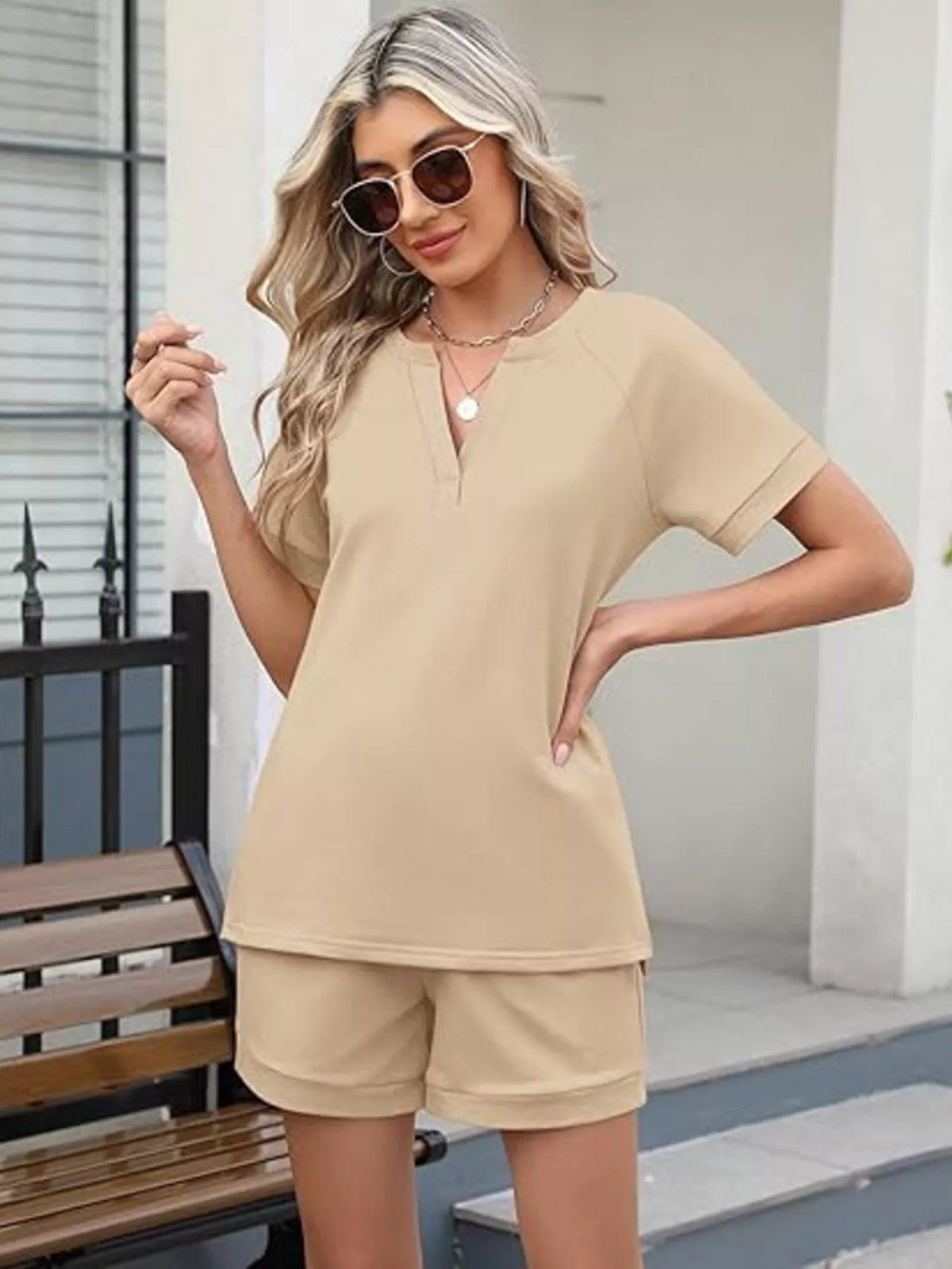 Solid set apricot colorway