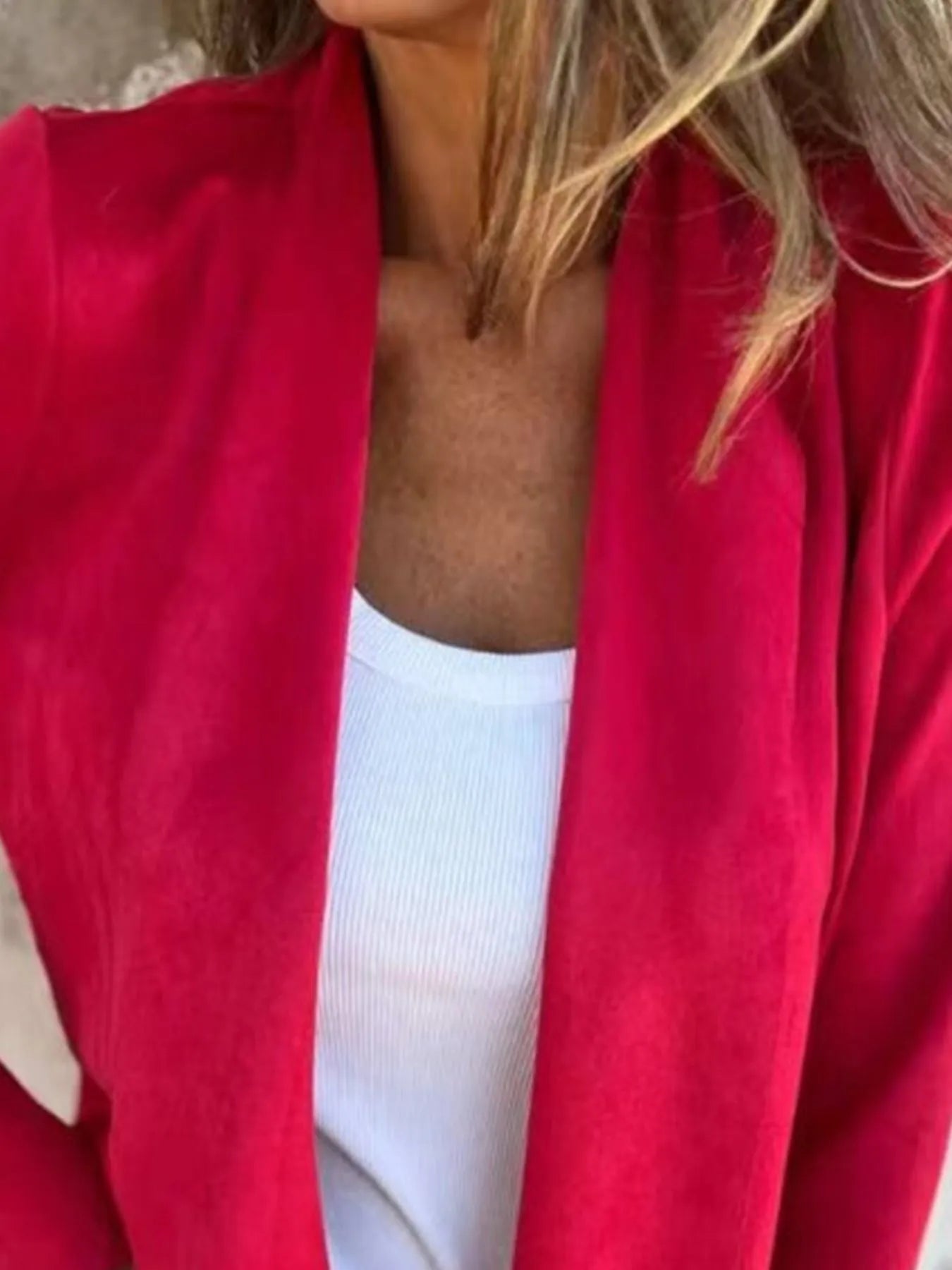 Full Size Open Front Casual Cardigan Plus Size - Fashorio
