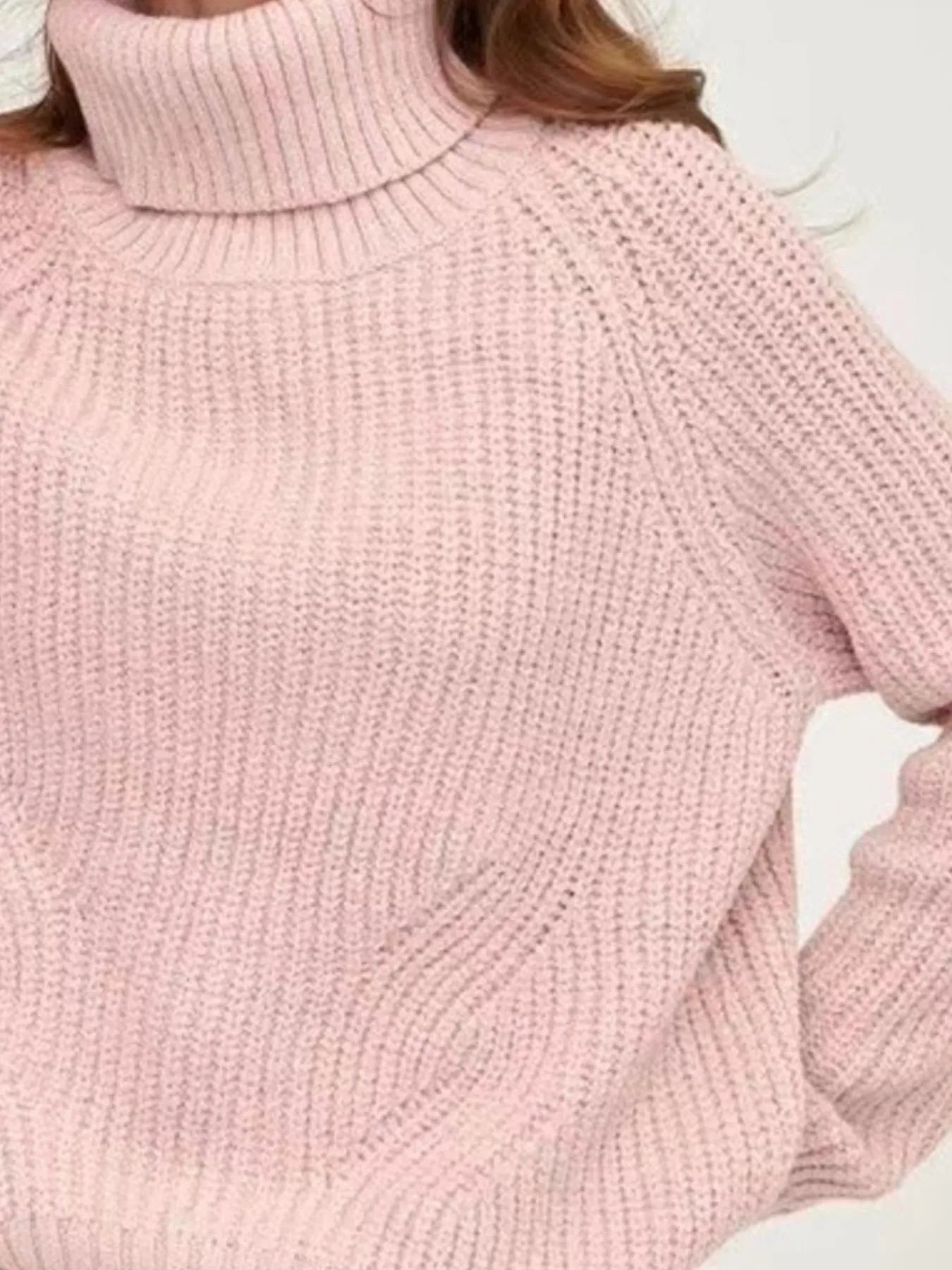 Turtleneck Long Sleeve Sweater - Fashorio