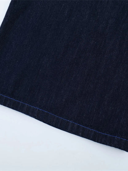 Men's Embroidered Wash Denim Shorts - Fashorio
