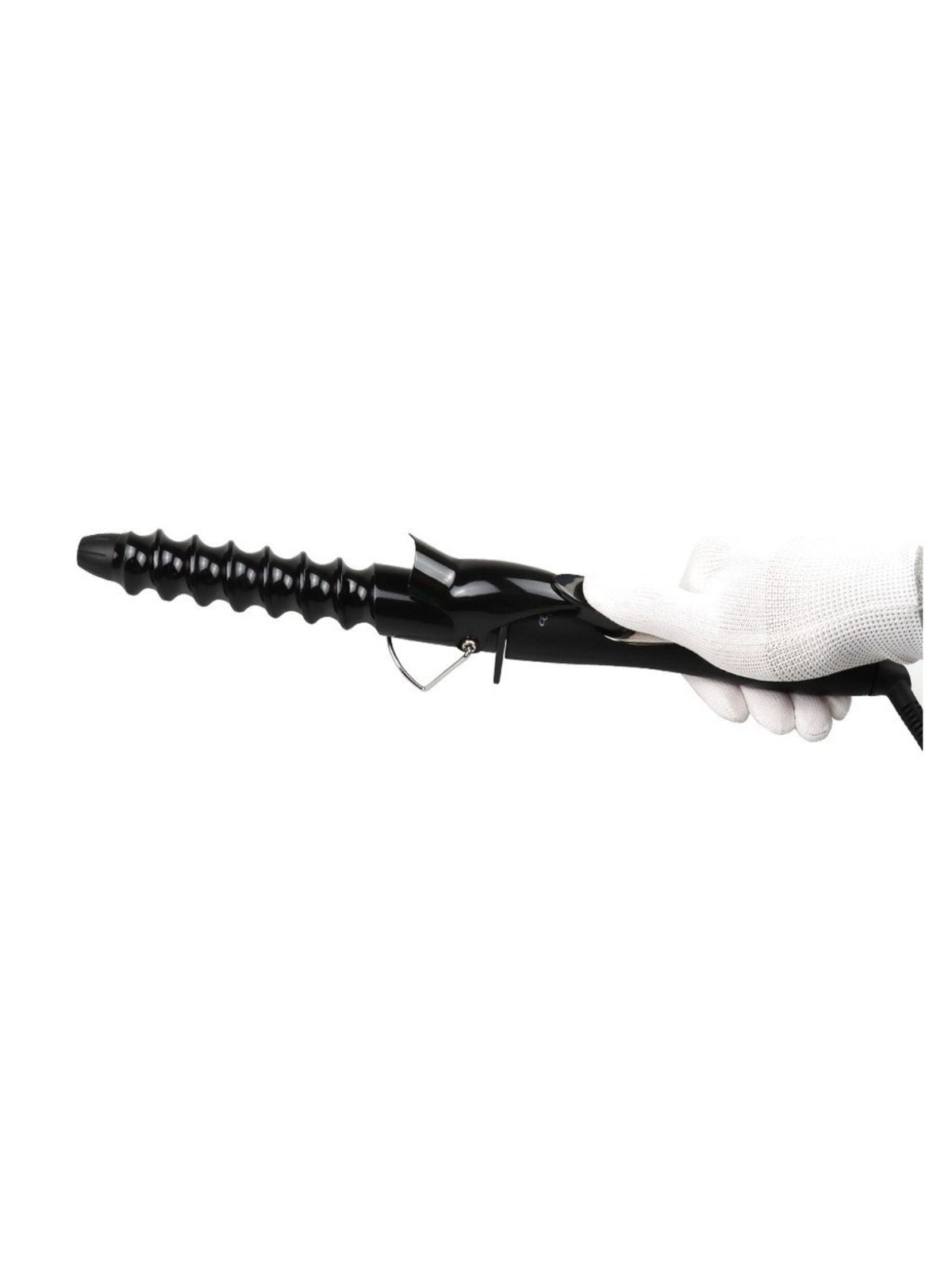 Curling iron with anti scald tip view