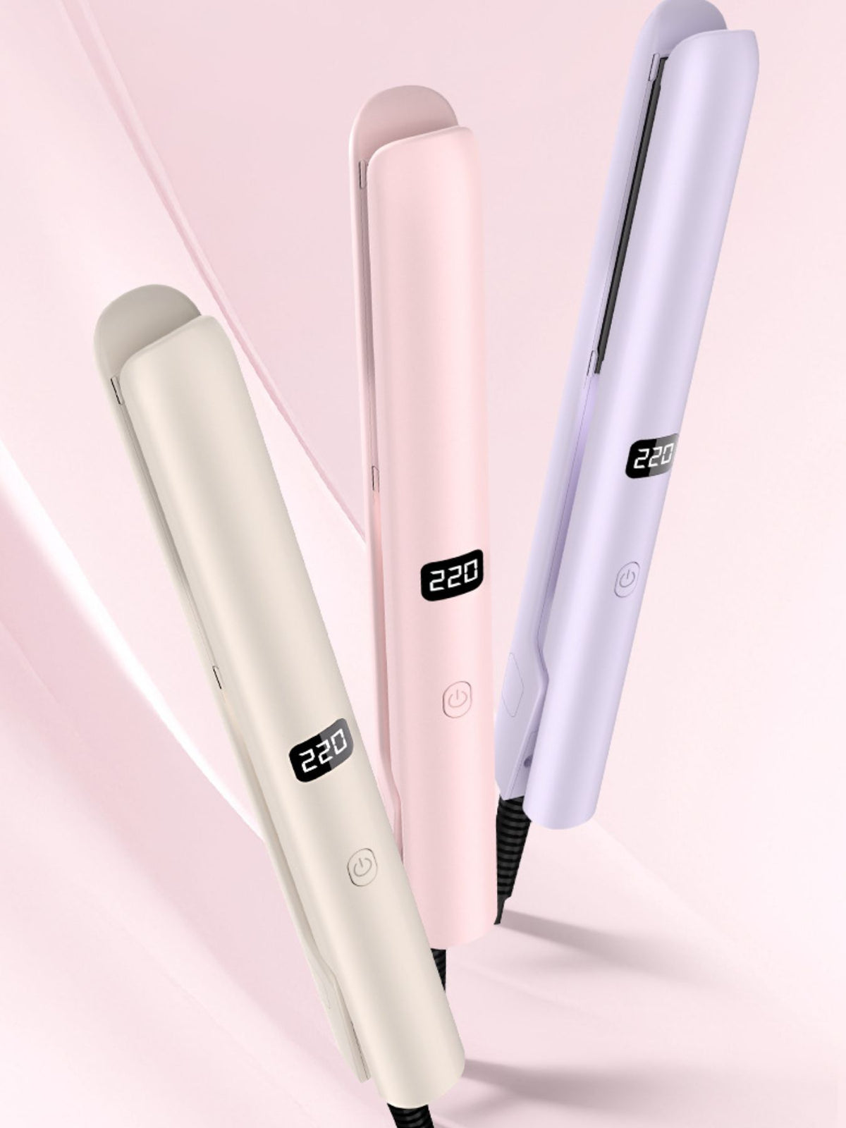 Straightener display and buttons