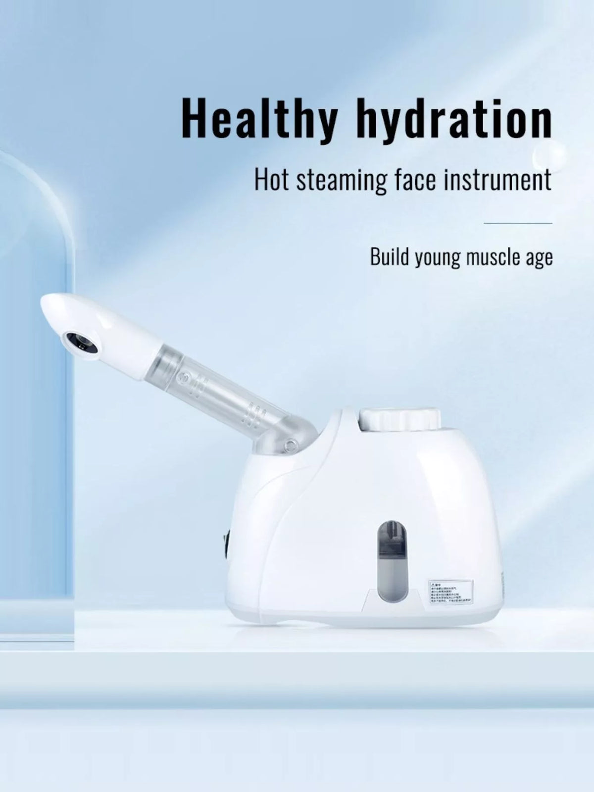 Facial steamer water tank detail