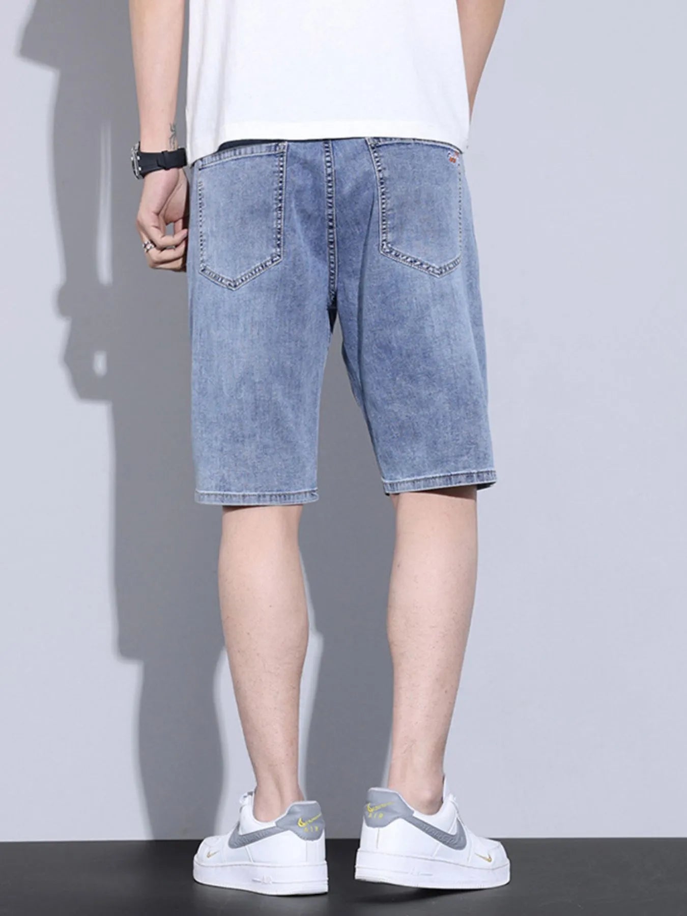 Men's Casual Pocketed Denim Shorts - Fashorio
