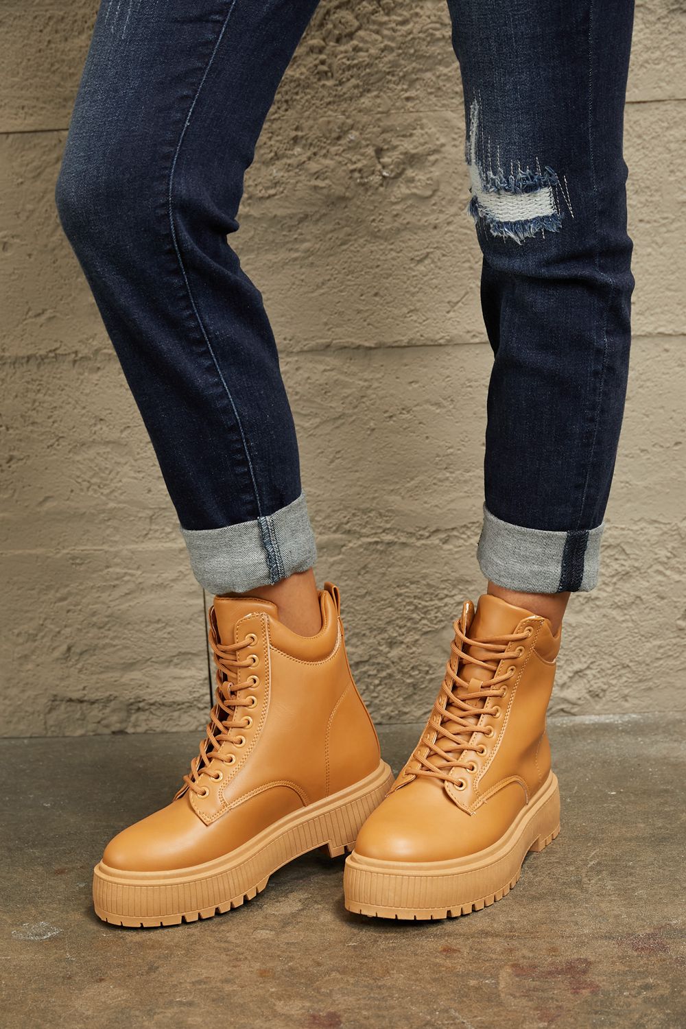 East Lion Corp East Lion Corp Platform Combat Boots