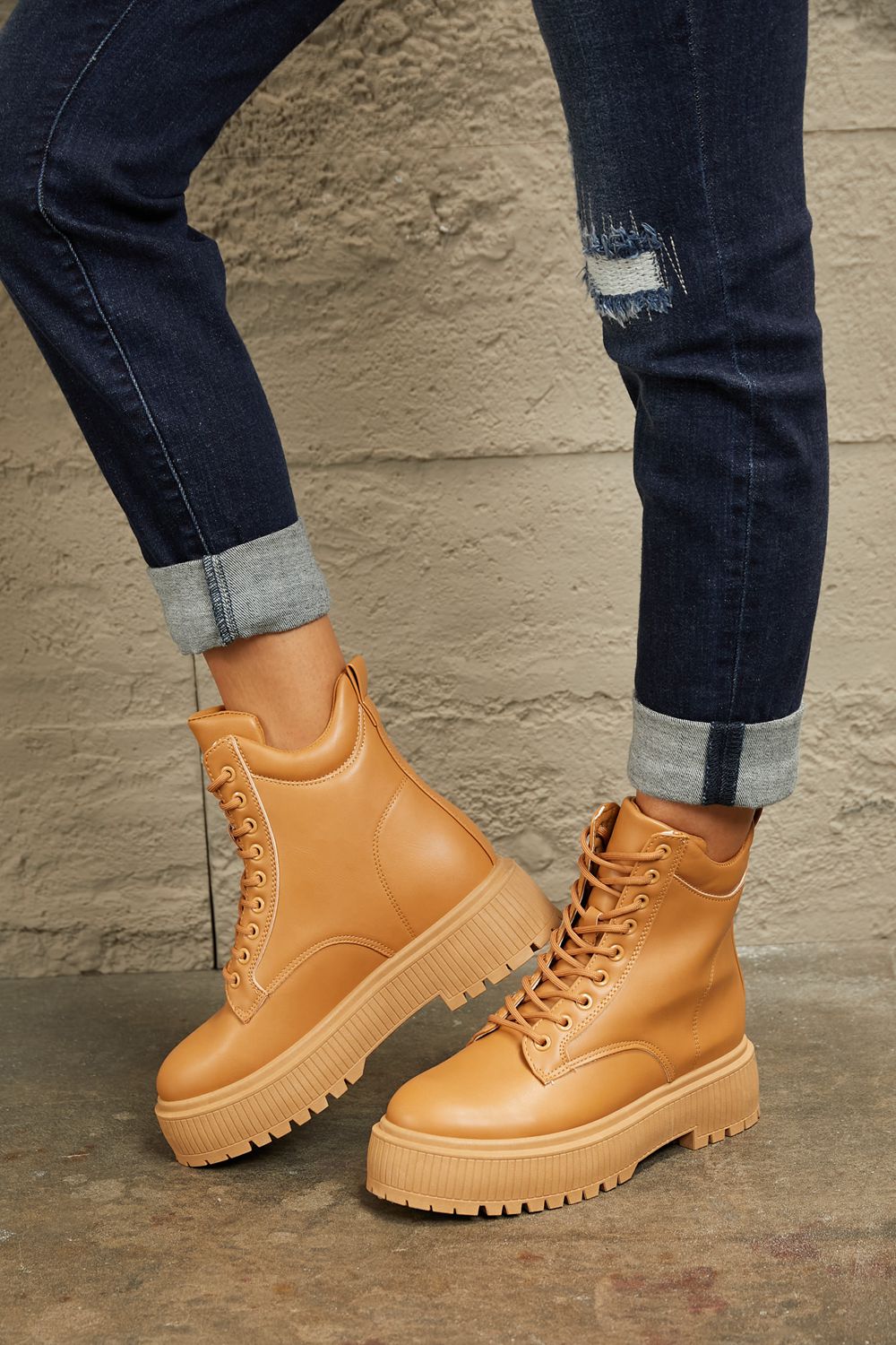 East Lion Corp East Lion Corp Platform Combat Boots