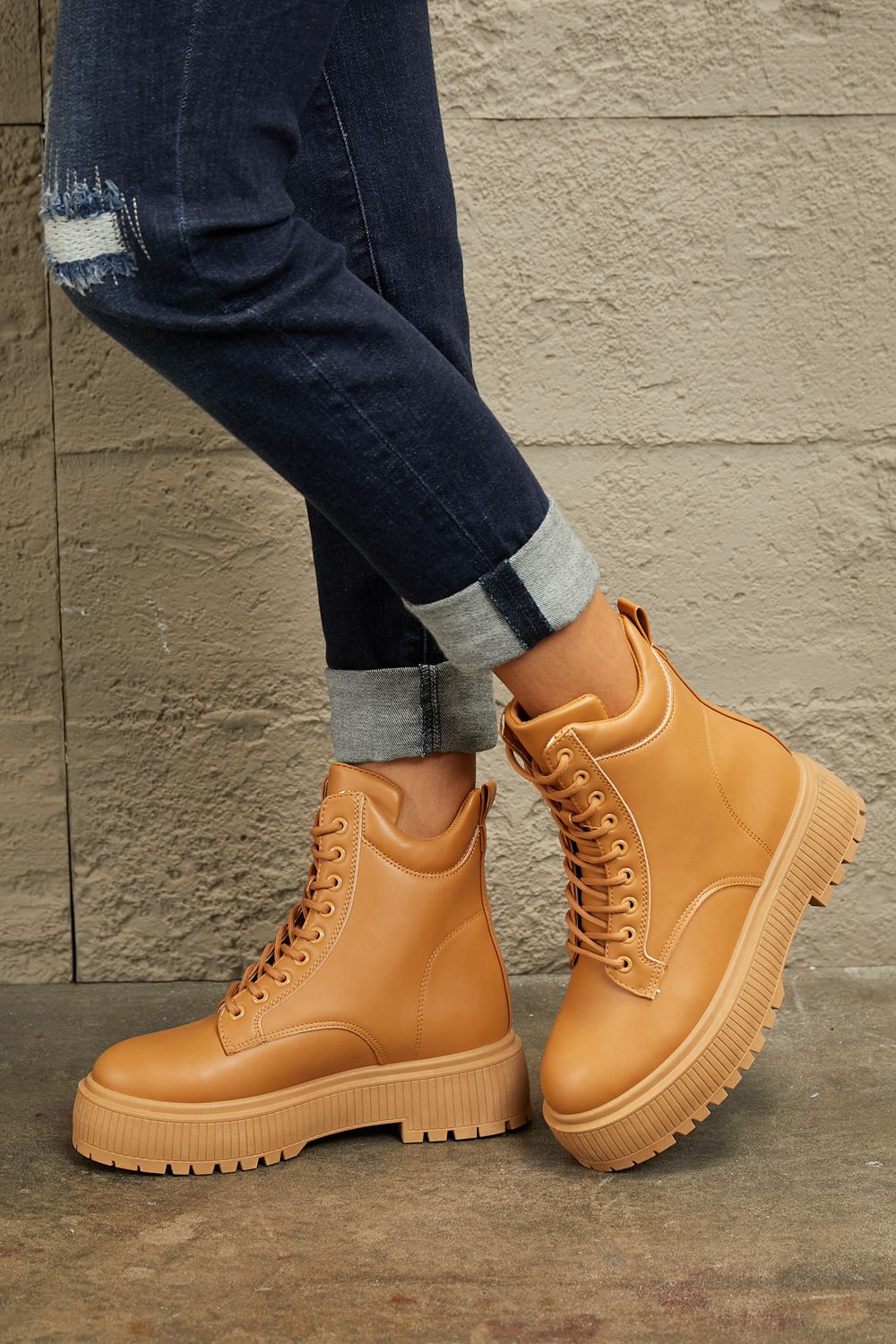 East Lion Corp East Lion Corp Platform Combat Boots