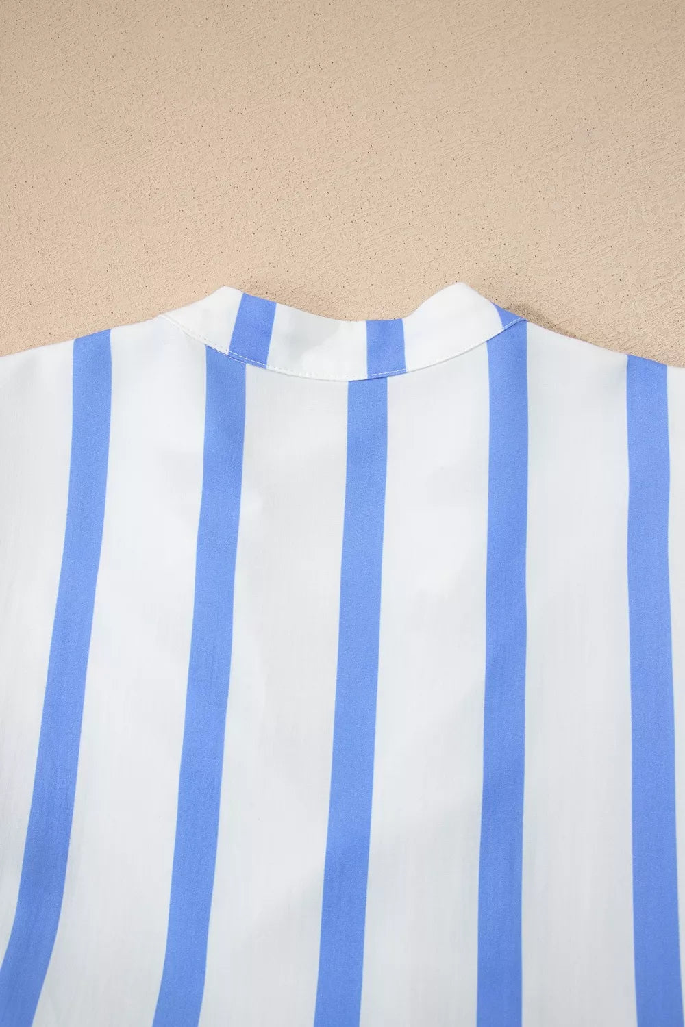 Light blue striped maxi dress sleeve detail