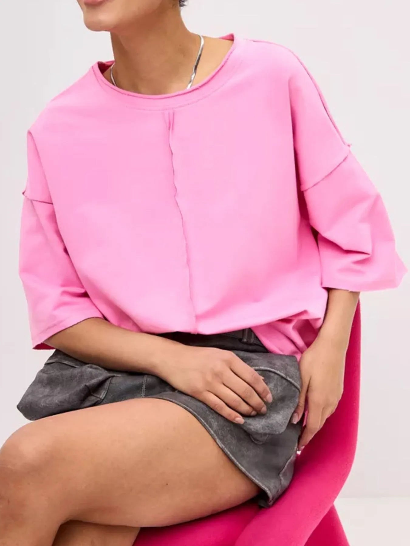 Round Neck Half Sleeve T-Shirt - Fashorio