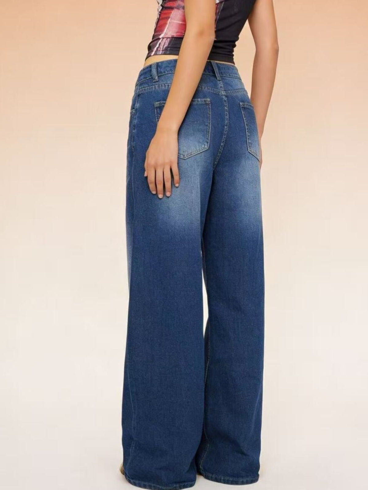 High Waisted Wide Leg Jeans, view 9