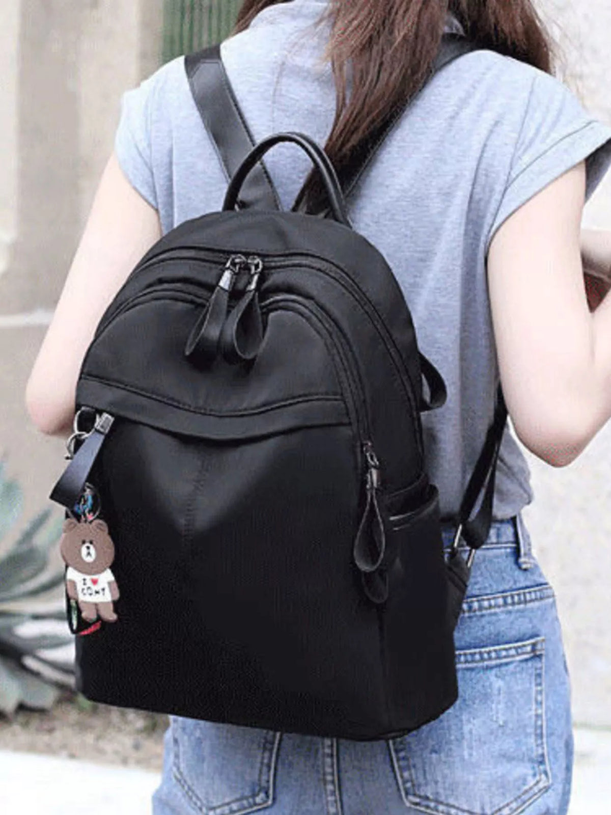 Mini backpack interior compartment