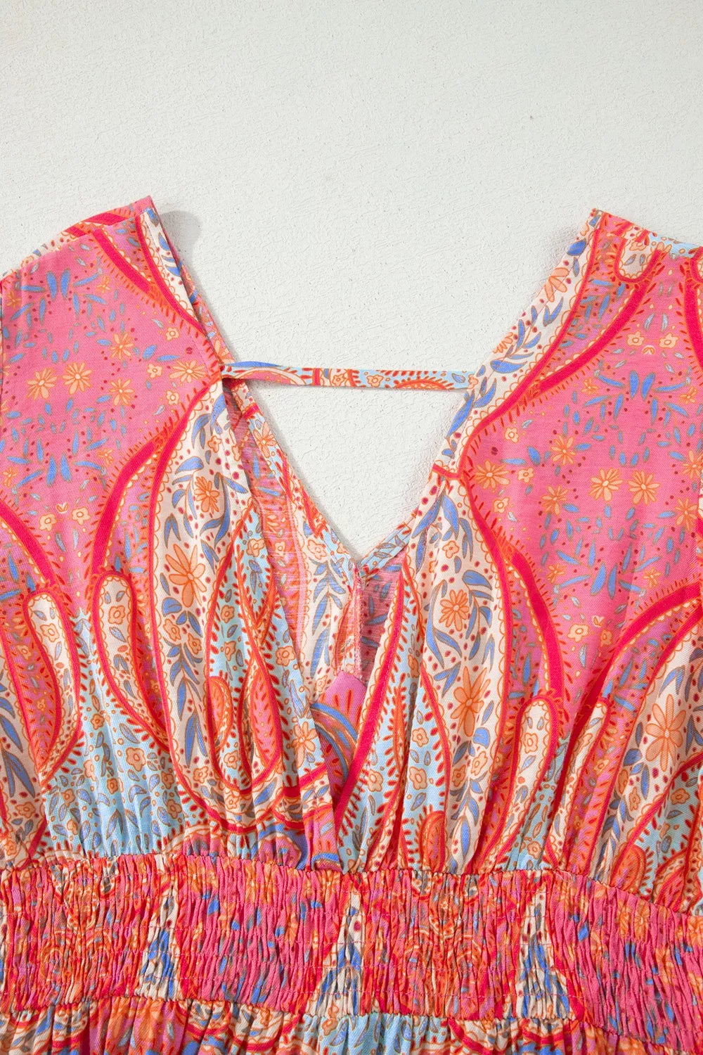 Split hem detail on the paisley print maxi dress