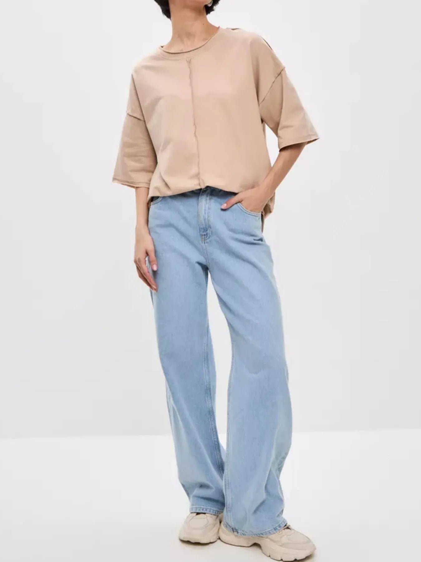 Round Neck Half Sleeve T-Shirt - Fashorio