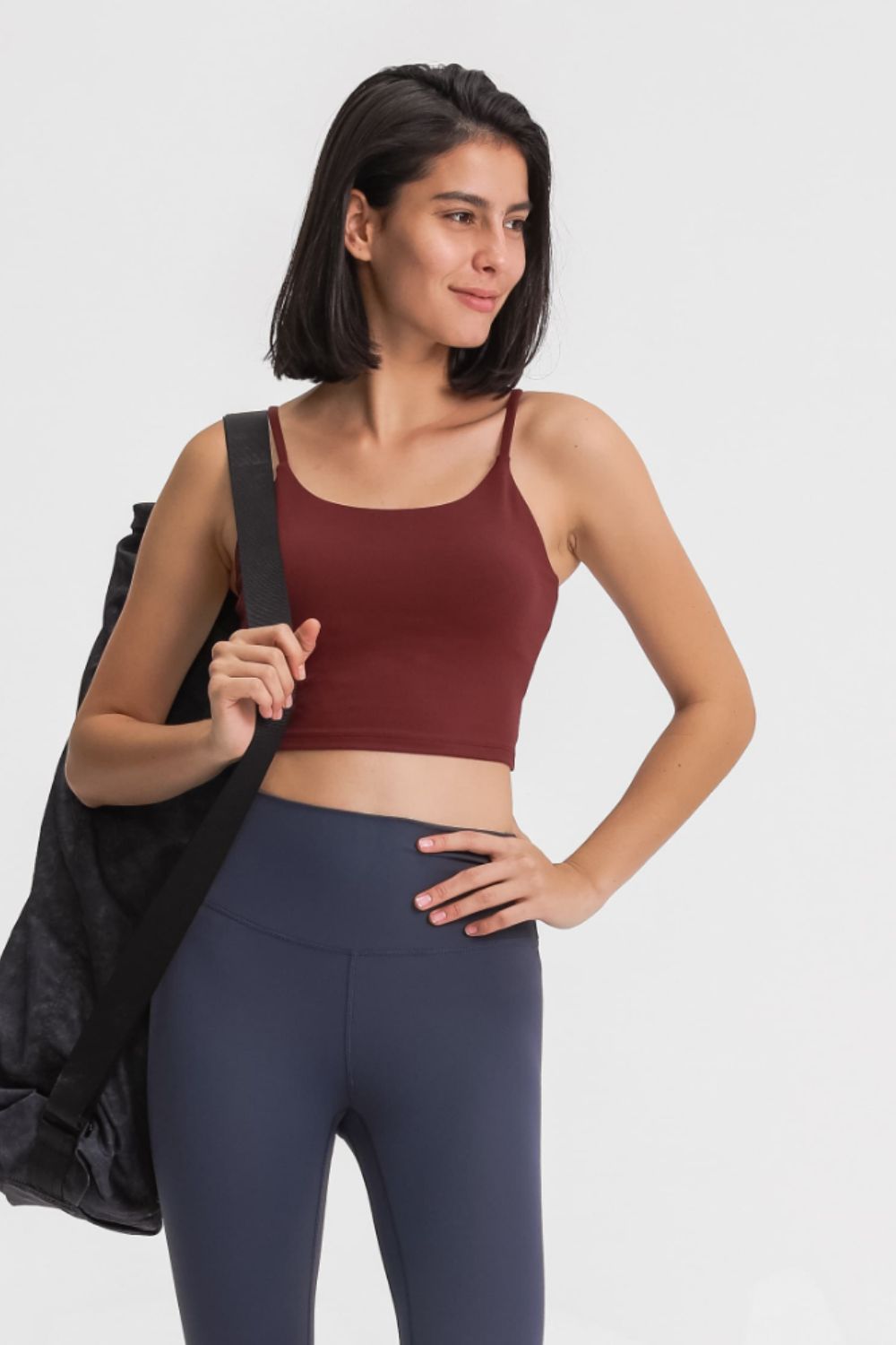 Millennia Feel Like Skin Scoop Neck Sports Cami - Fashorio