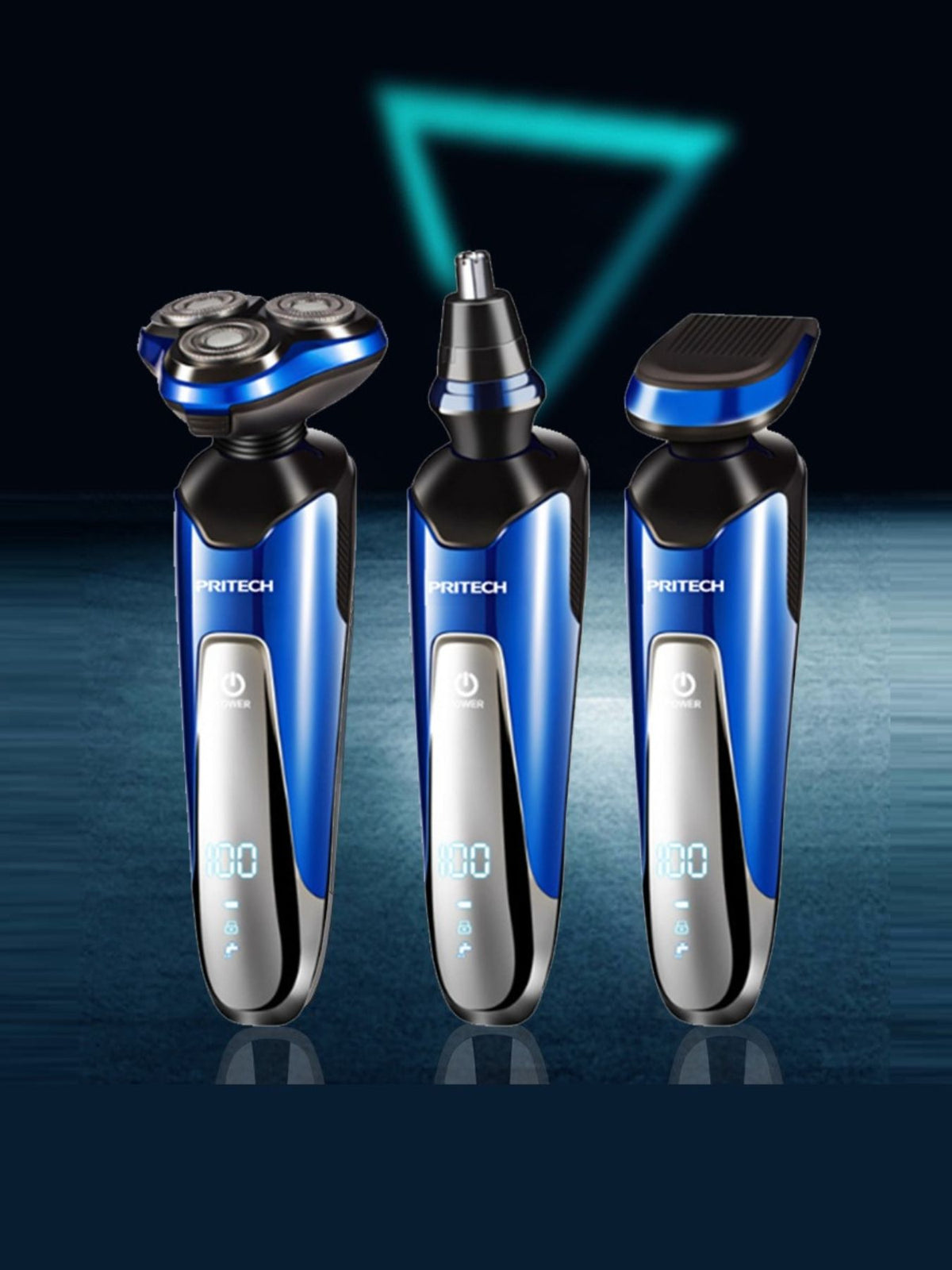3 in 1 electric rotary shaver set