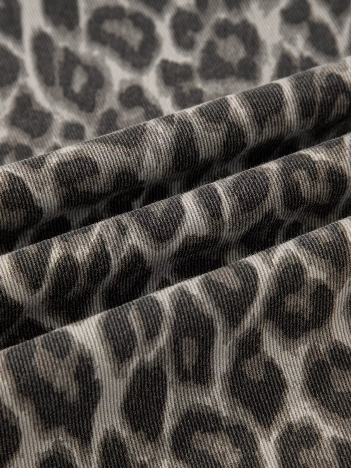 Bold leopard denim full outfit
