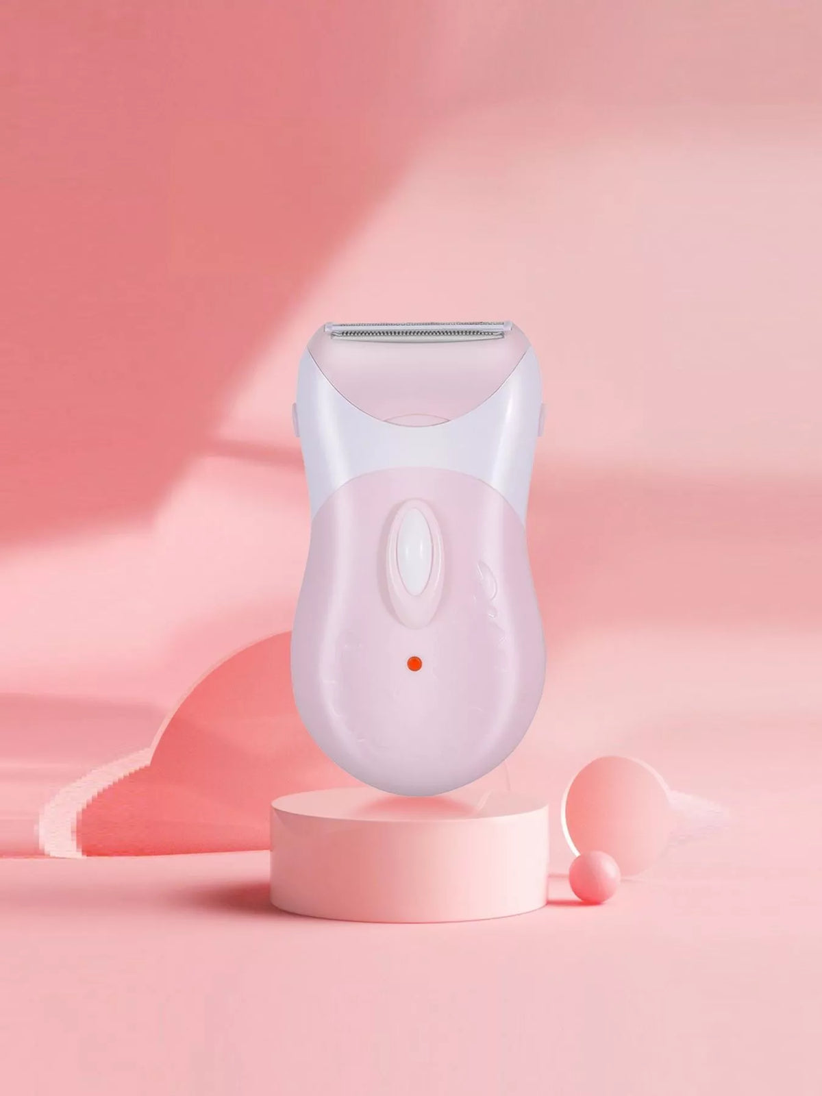 Pink electric epilator front view