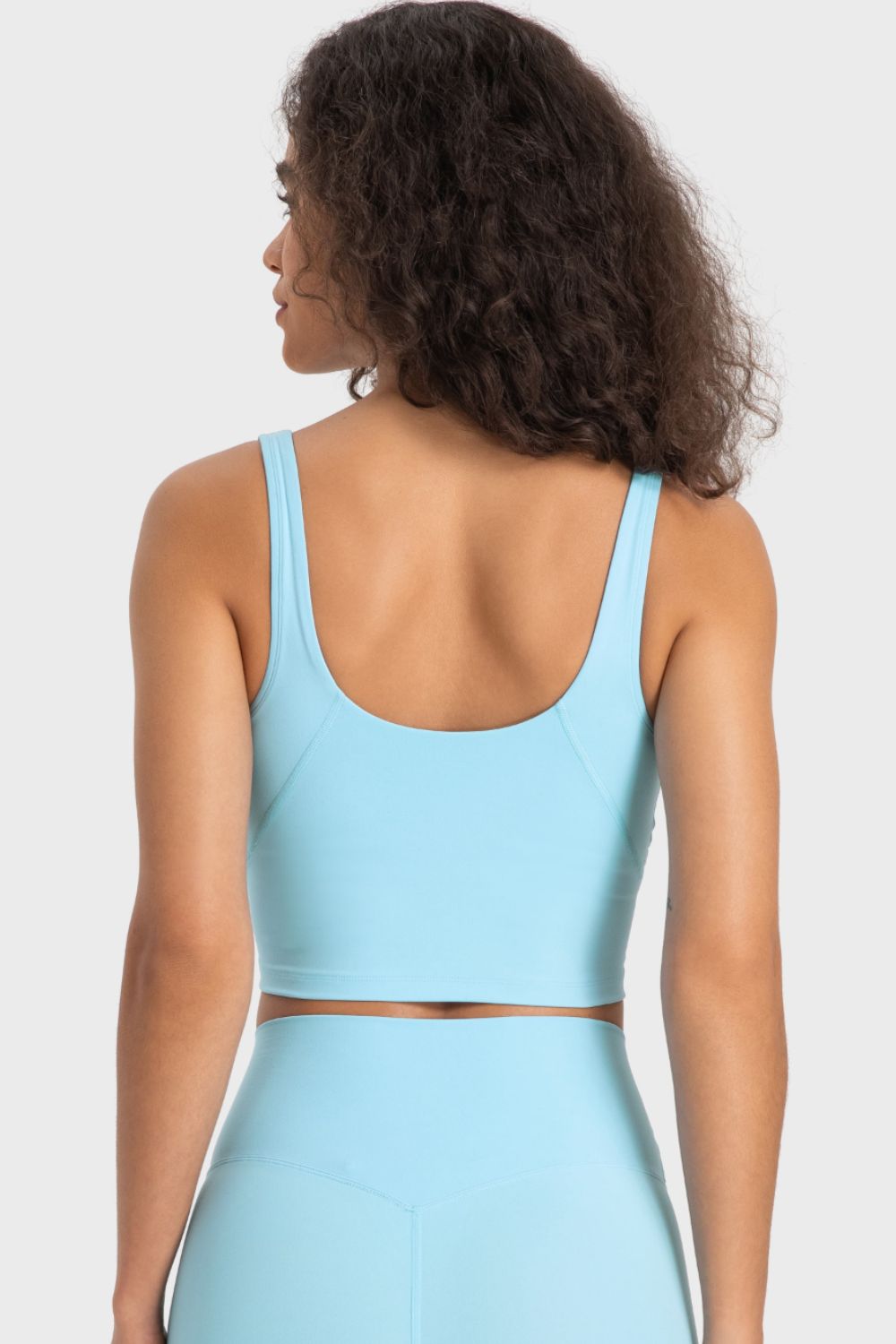 Millennia Deep V-Neck Crop Sports Bra - Fashorio