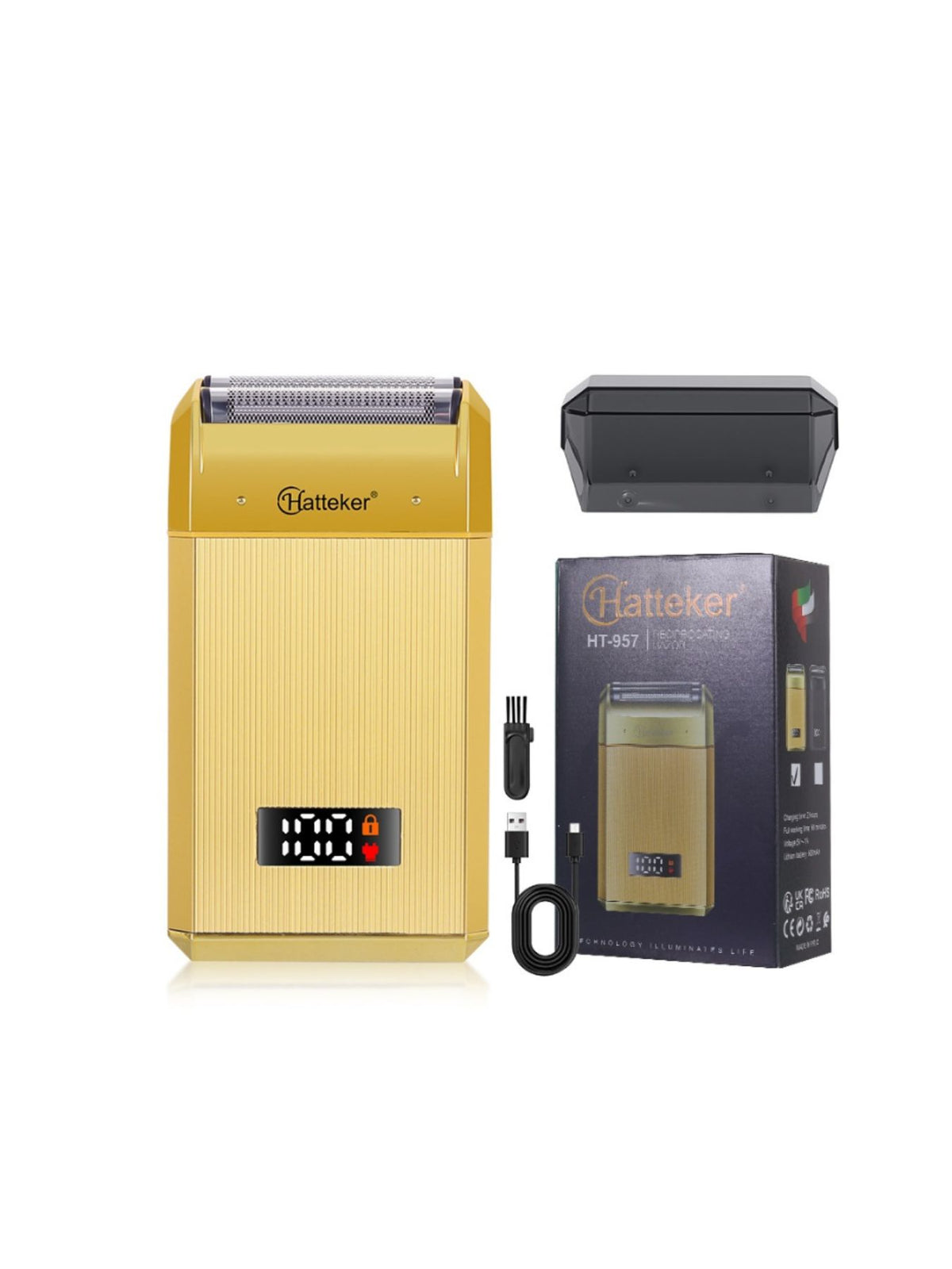 Foil shaver color options display