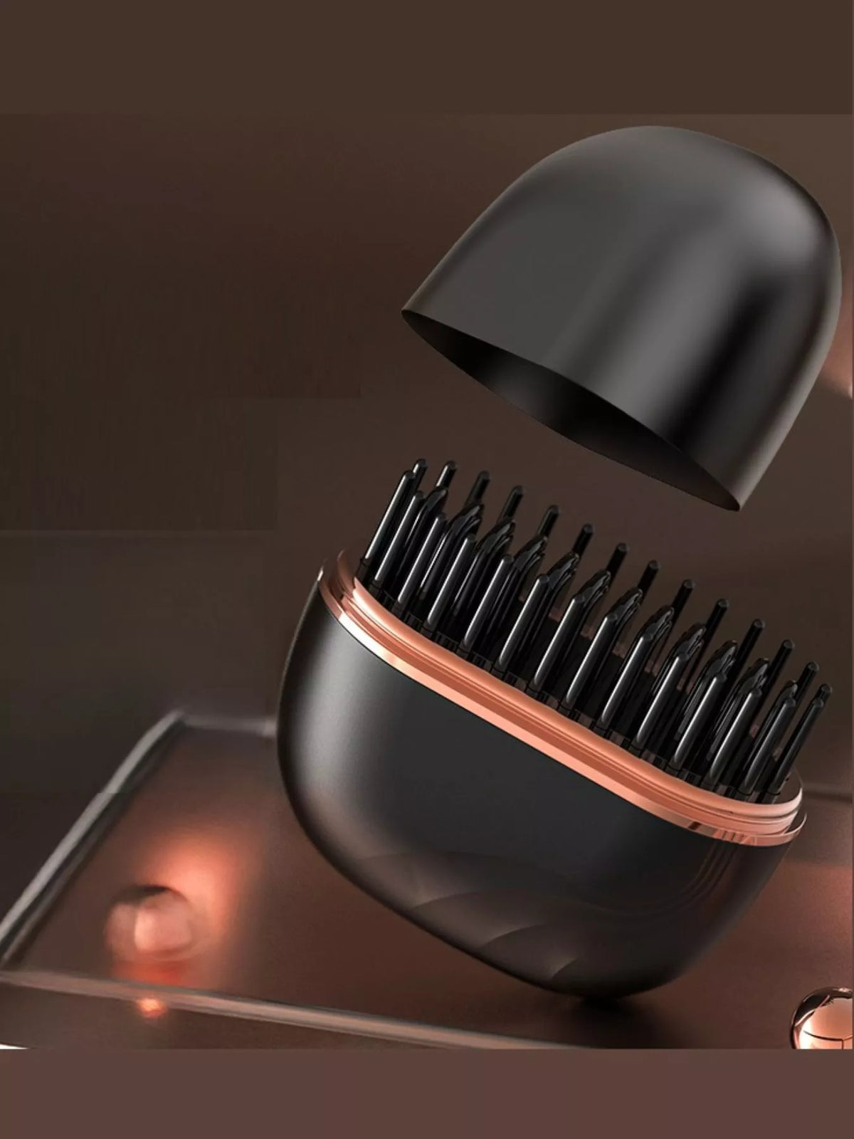 Straightening comb power button detail