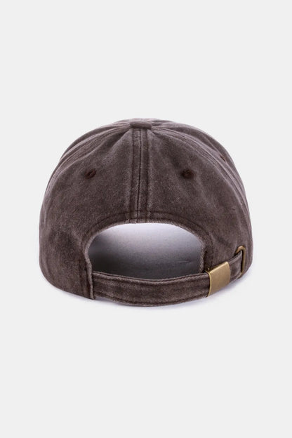 Zenana Washed ATLANTA Embroidered Baseball Cap - Fashorio