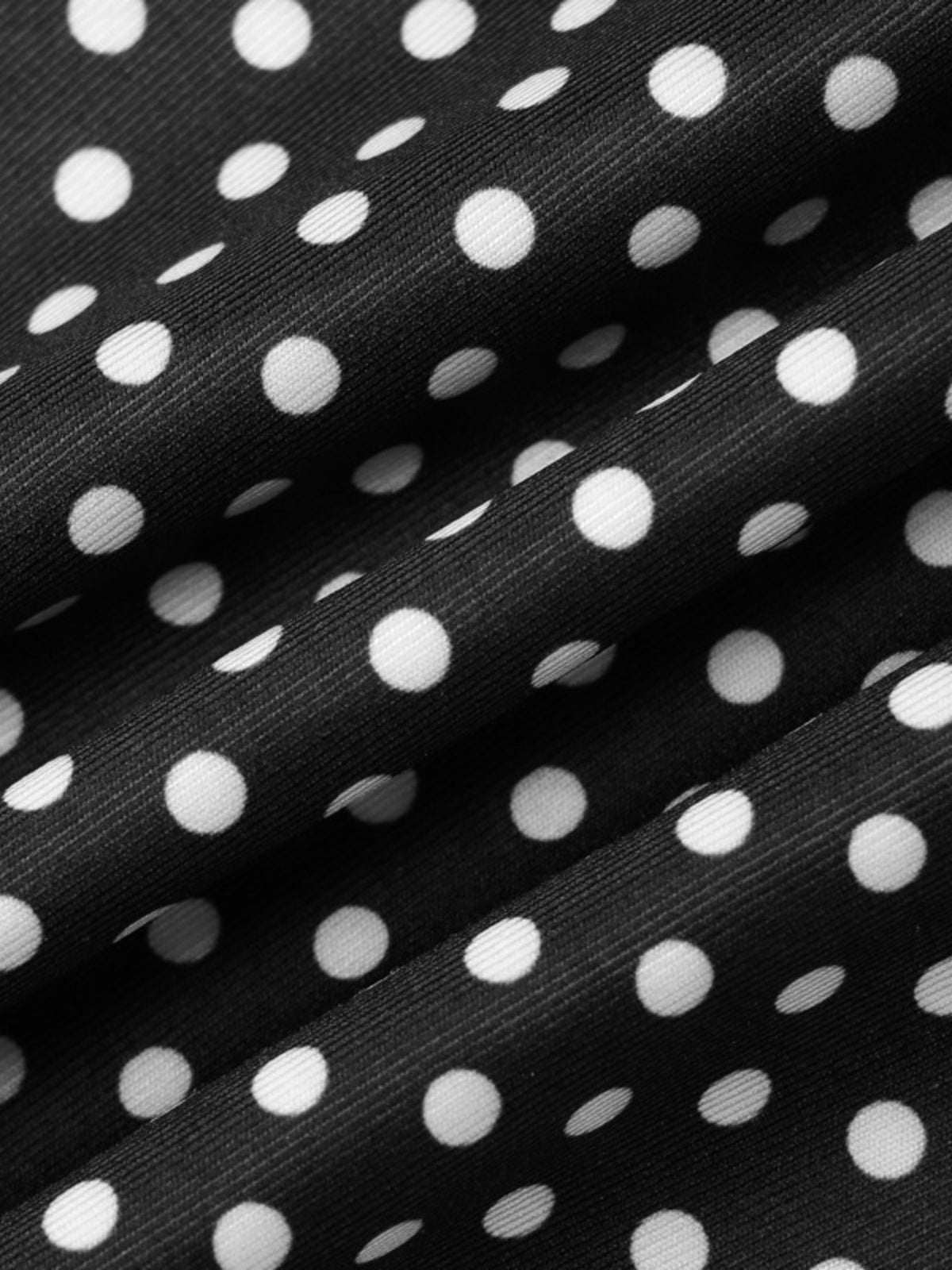 Polka dot crop top and skirt coordinated look