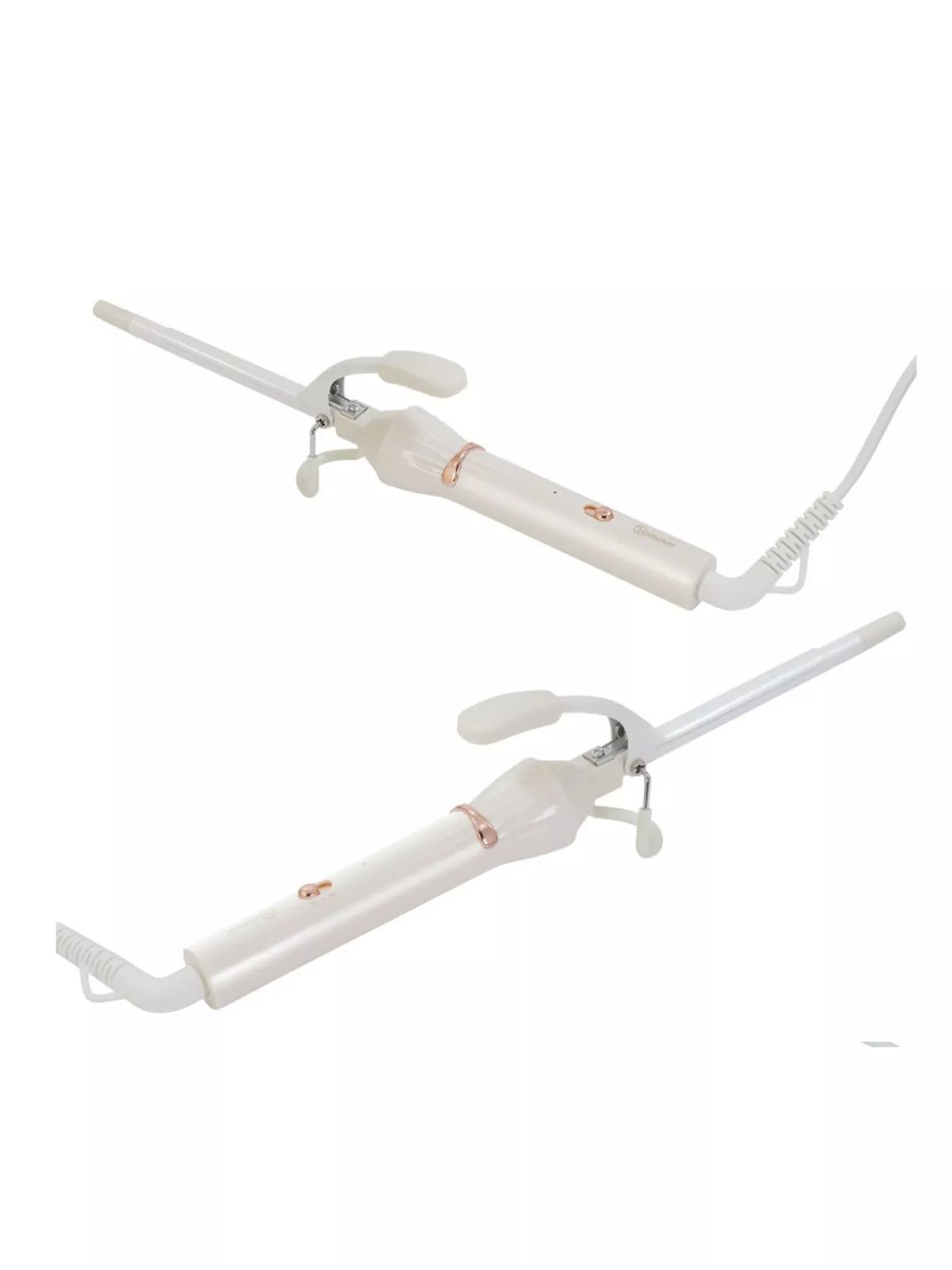 Curling iron with three barrel attachments