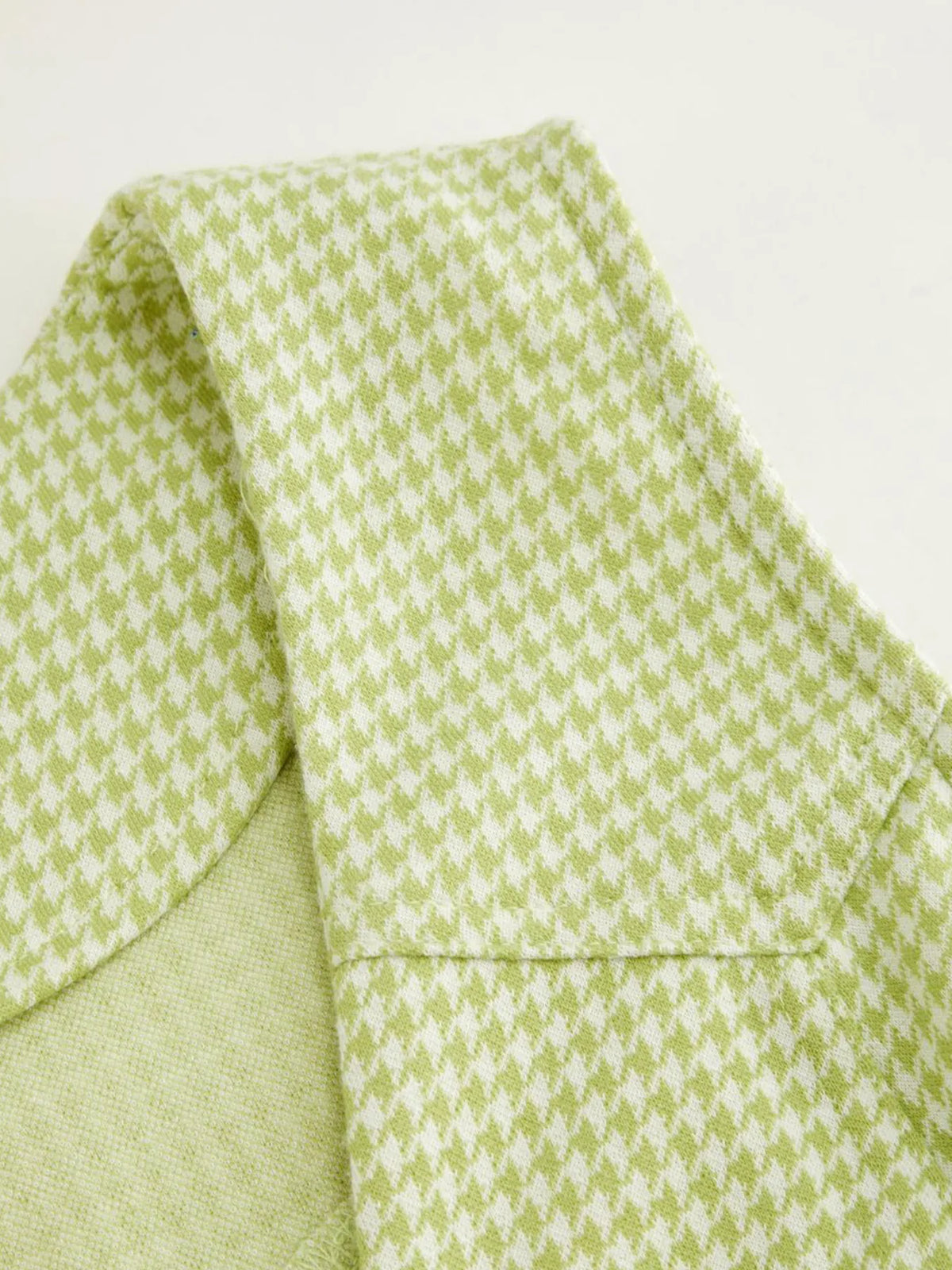 gingham button front mini dress skirt and hem detail
