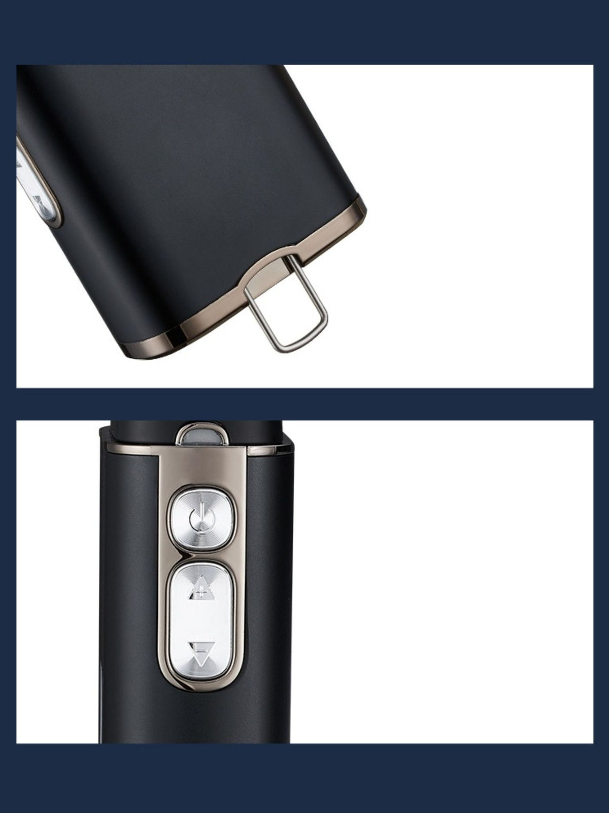 Waterproof electric shaver on white background