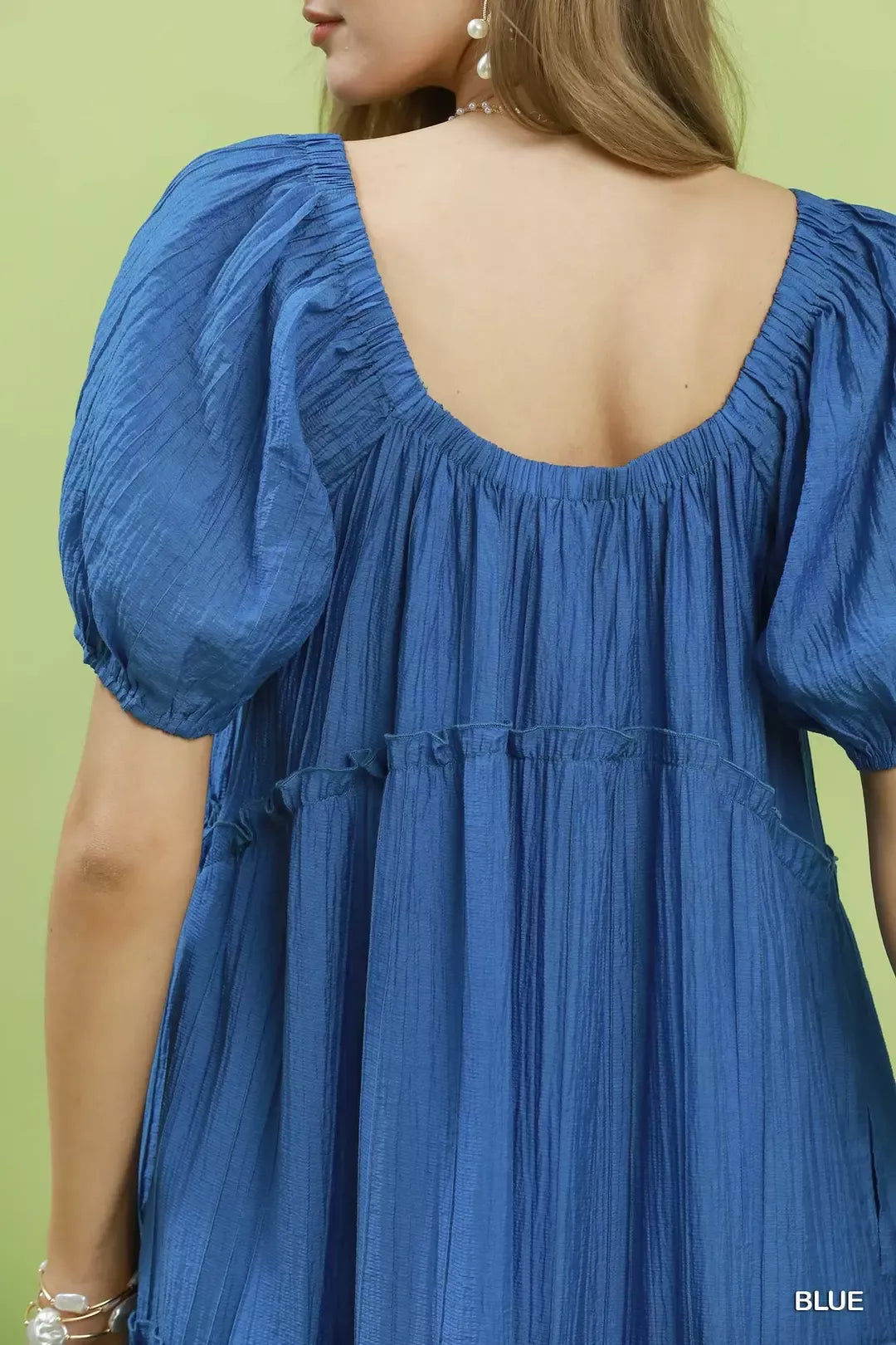 Textured Tiered Midi Dress styled look