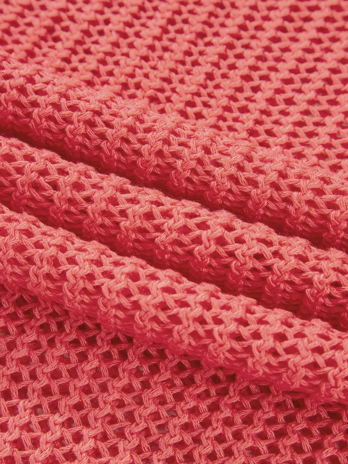Crochet knit top texture close up