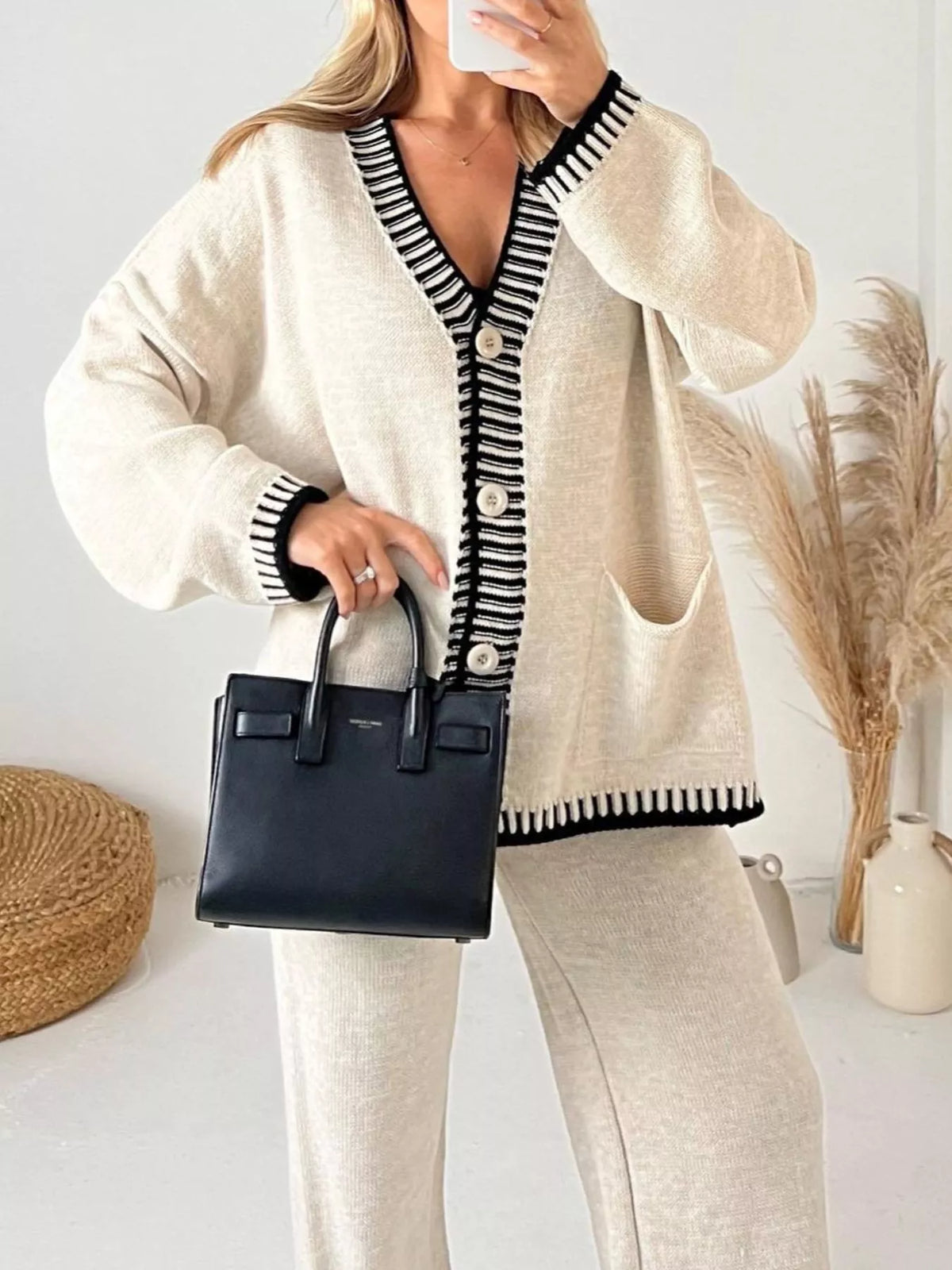 Womens coordinated sweater set full look