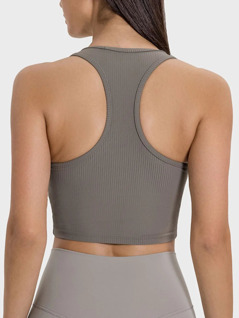 Millennia Scoop Neck Wide Strap Active Tank - Fashorio