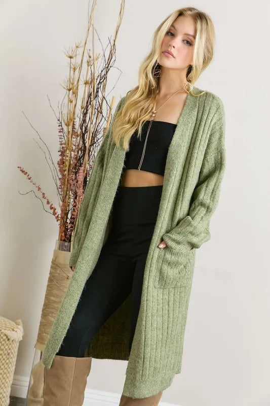 ADORA Super Soft Rib Knit Cardigan - Fashorio