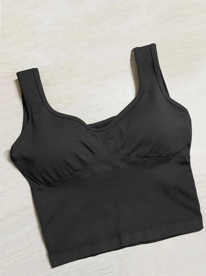 Wide Strap Active Tank - Fashorio