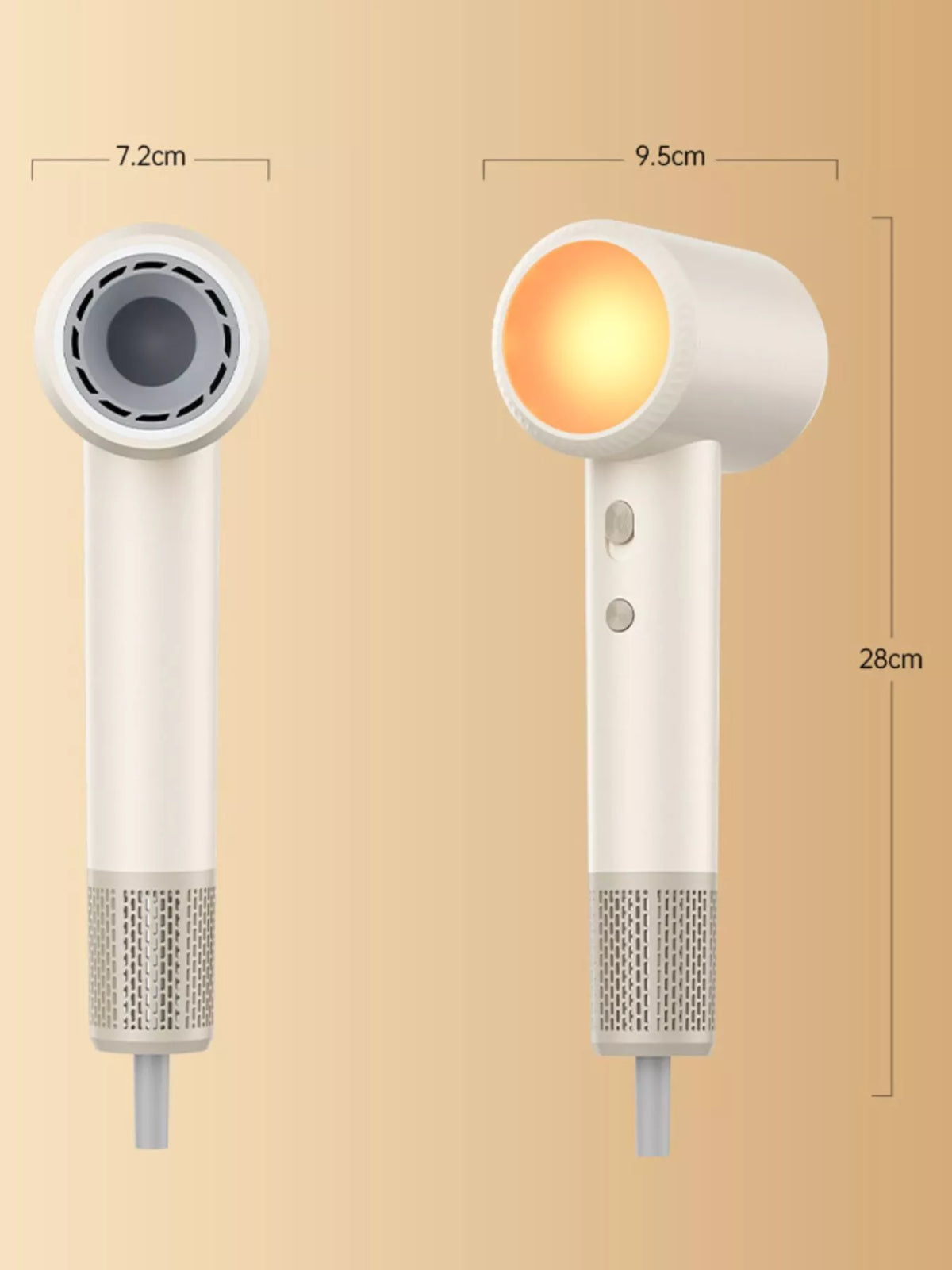 Hair dryer handle grip
