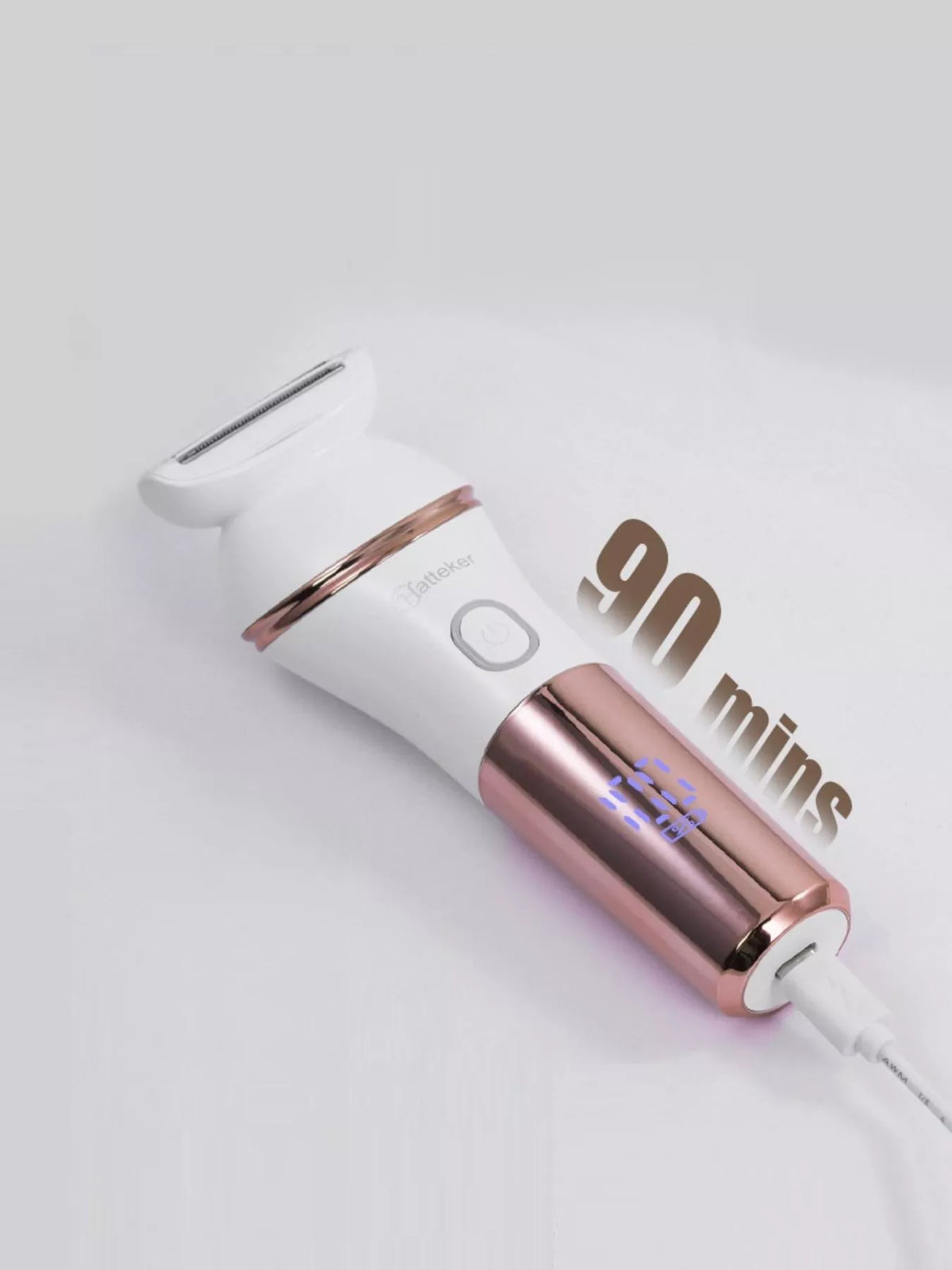 Waterproof epilator side profile