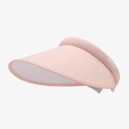 Wide Brim PVC Sun Hat Blush Pink One Size - Fashorio