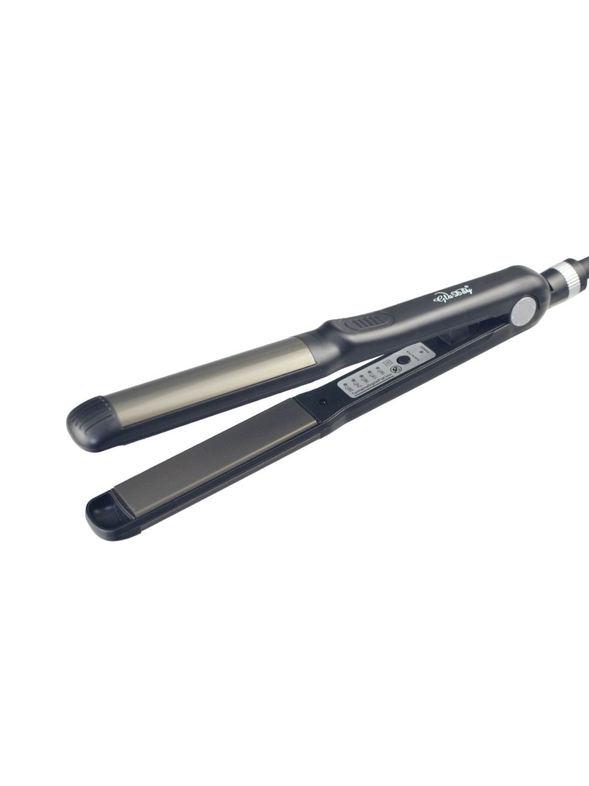 2 in 1 straightener and curler held in hand