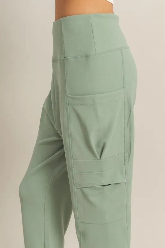 HYFVE High-Waist Pocket Detail Comfy Sweatpants - Fashorio